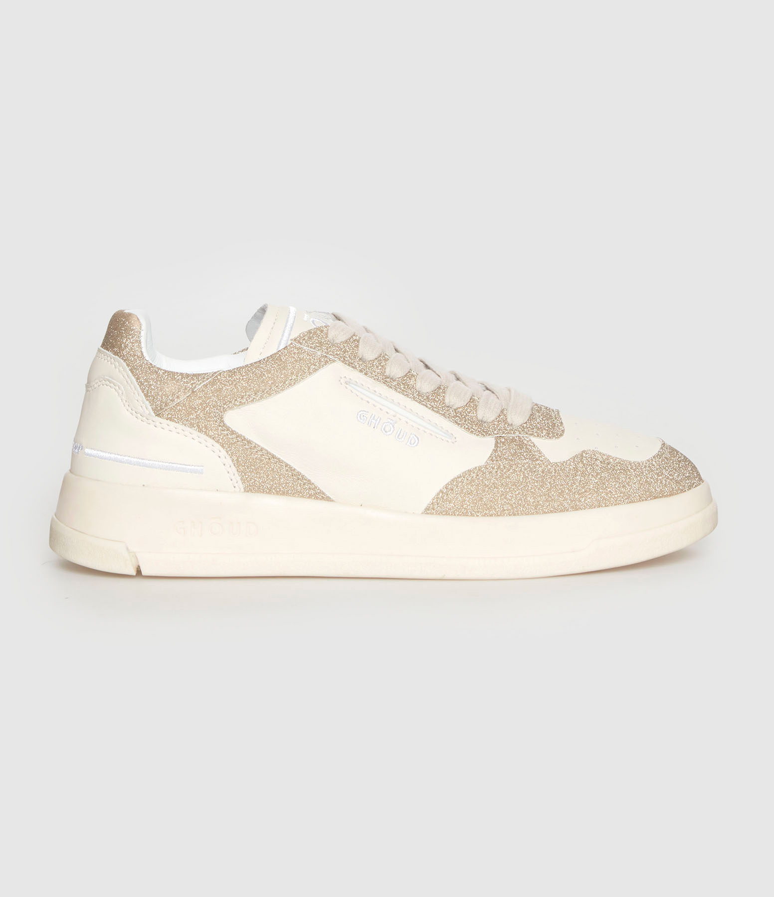 Baskets Tweener Leat Glitter Doré