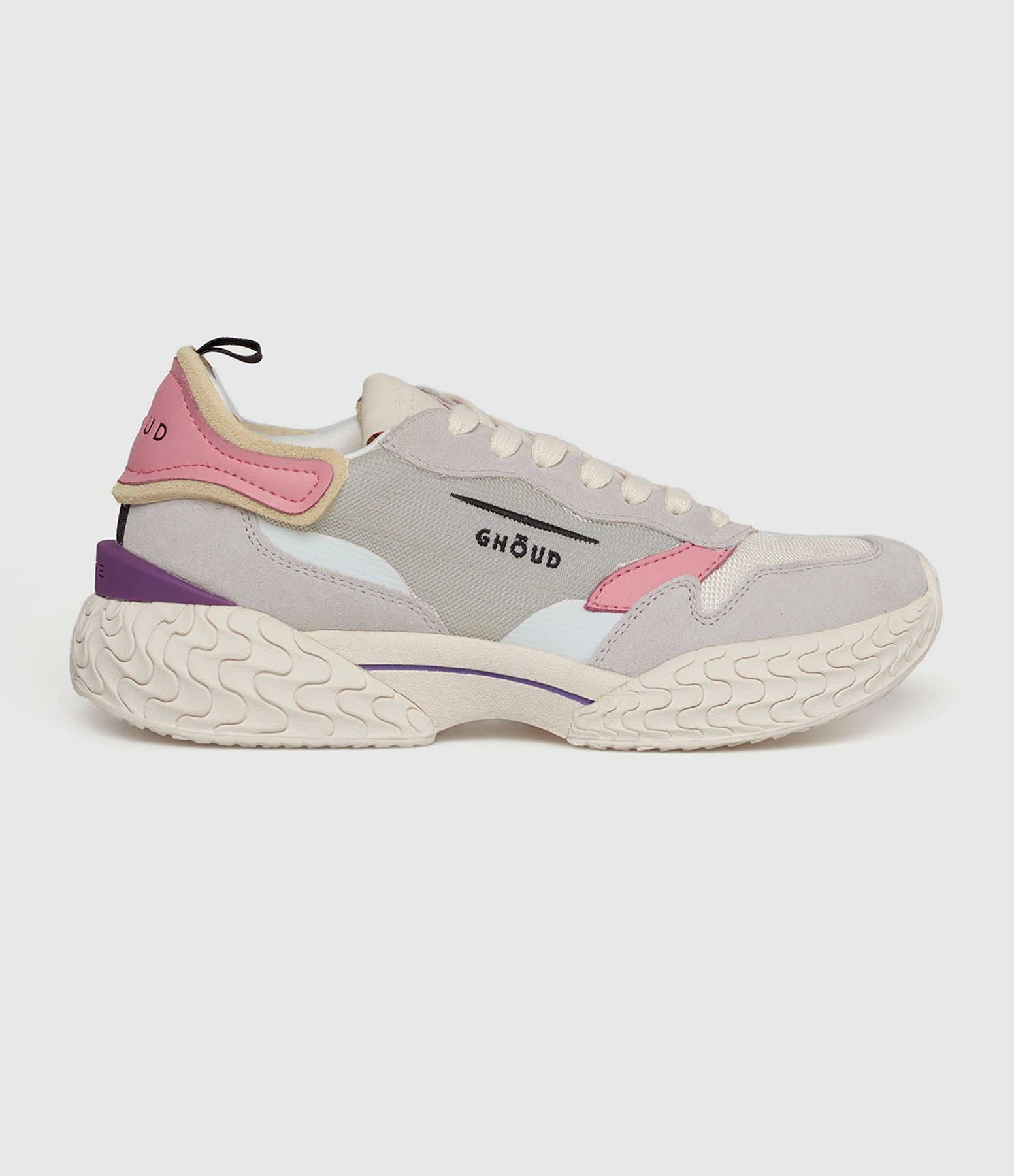 Baskets Tyre Low Wom Leat Mesh Wht Fuchsia