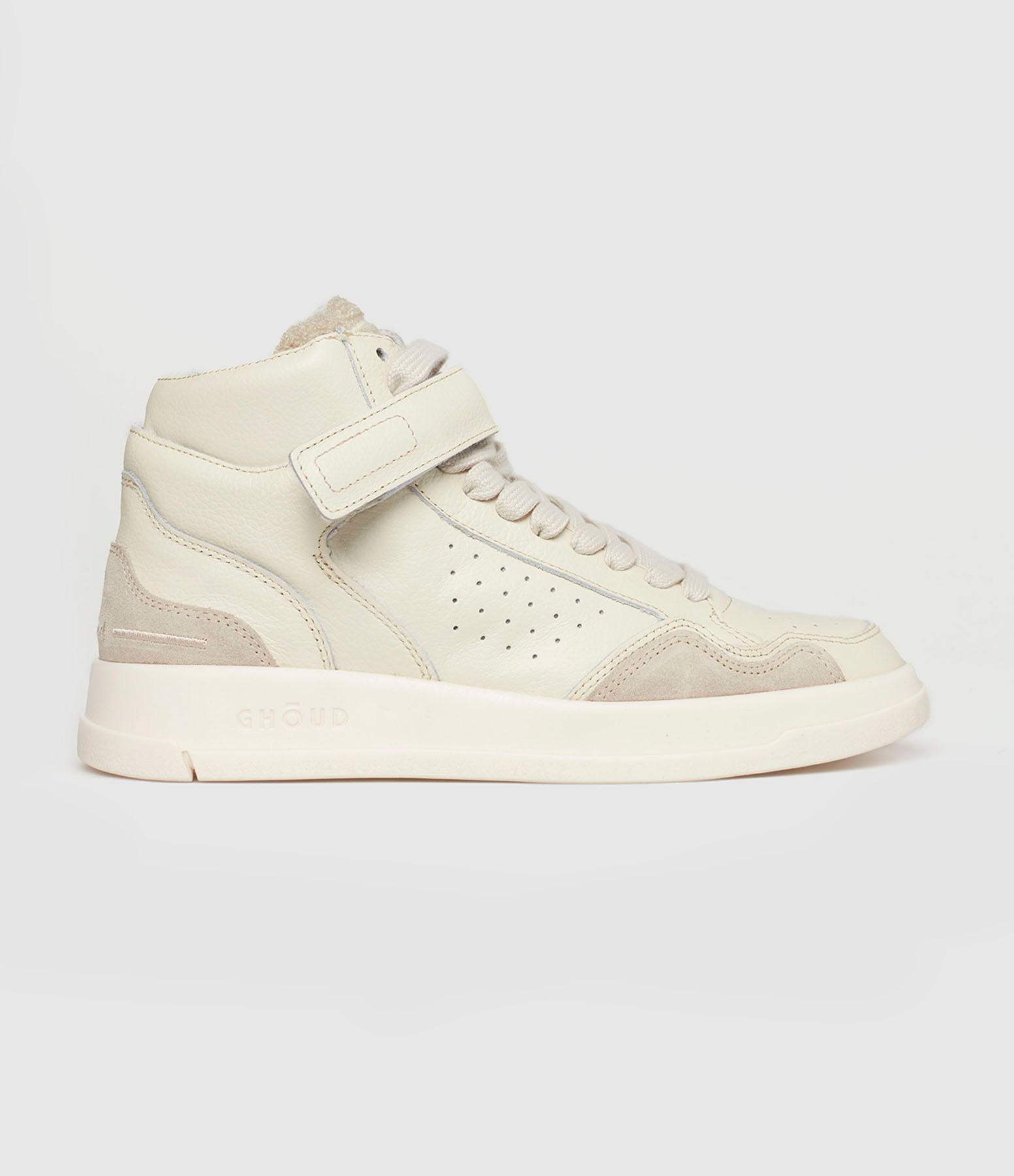 Baskets Tweener Mid Wom Leather Suede Cream