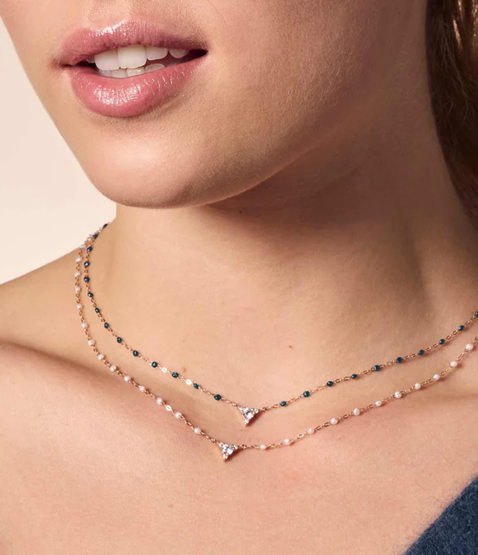 Collier Kosmos Diamants Or Jaune