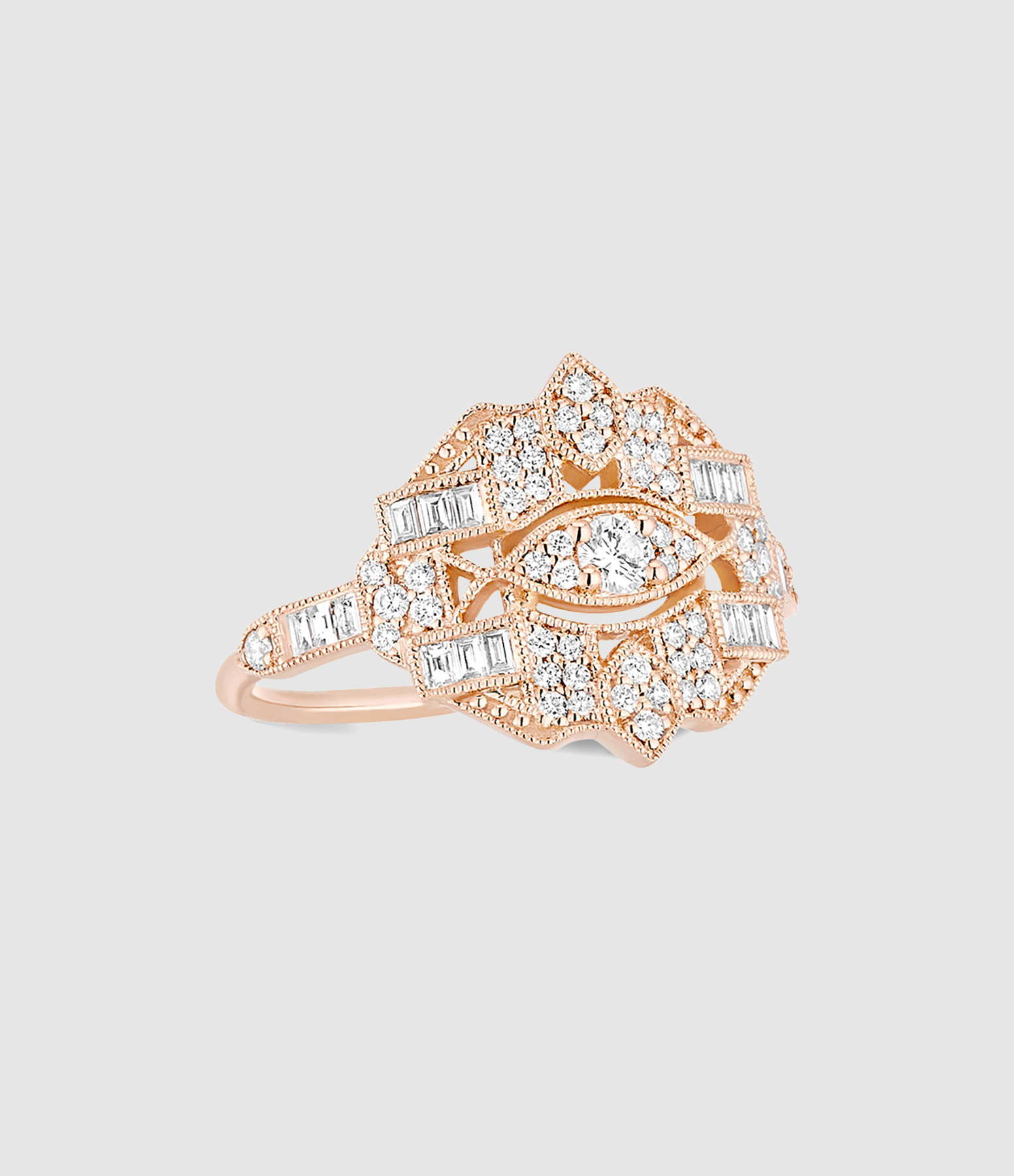 Bague Gilda Diamants Or Rose