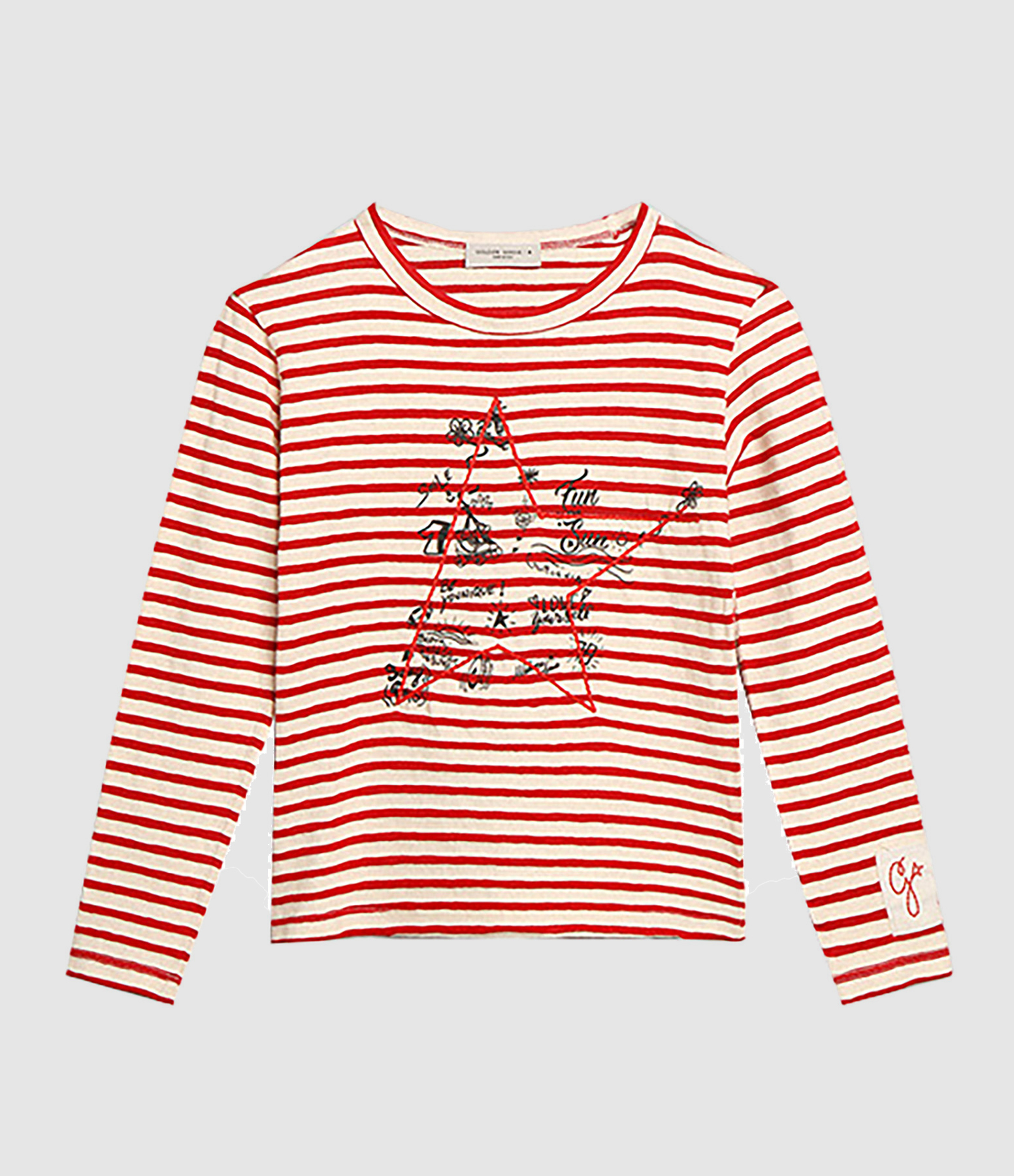 T-shirt basique à manches 3/4 pour femmes en Bleu