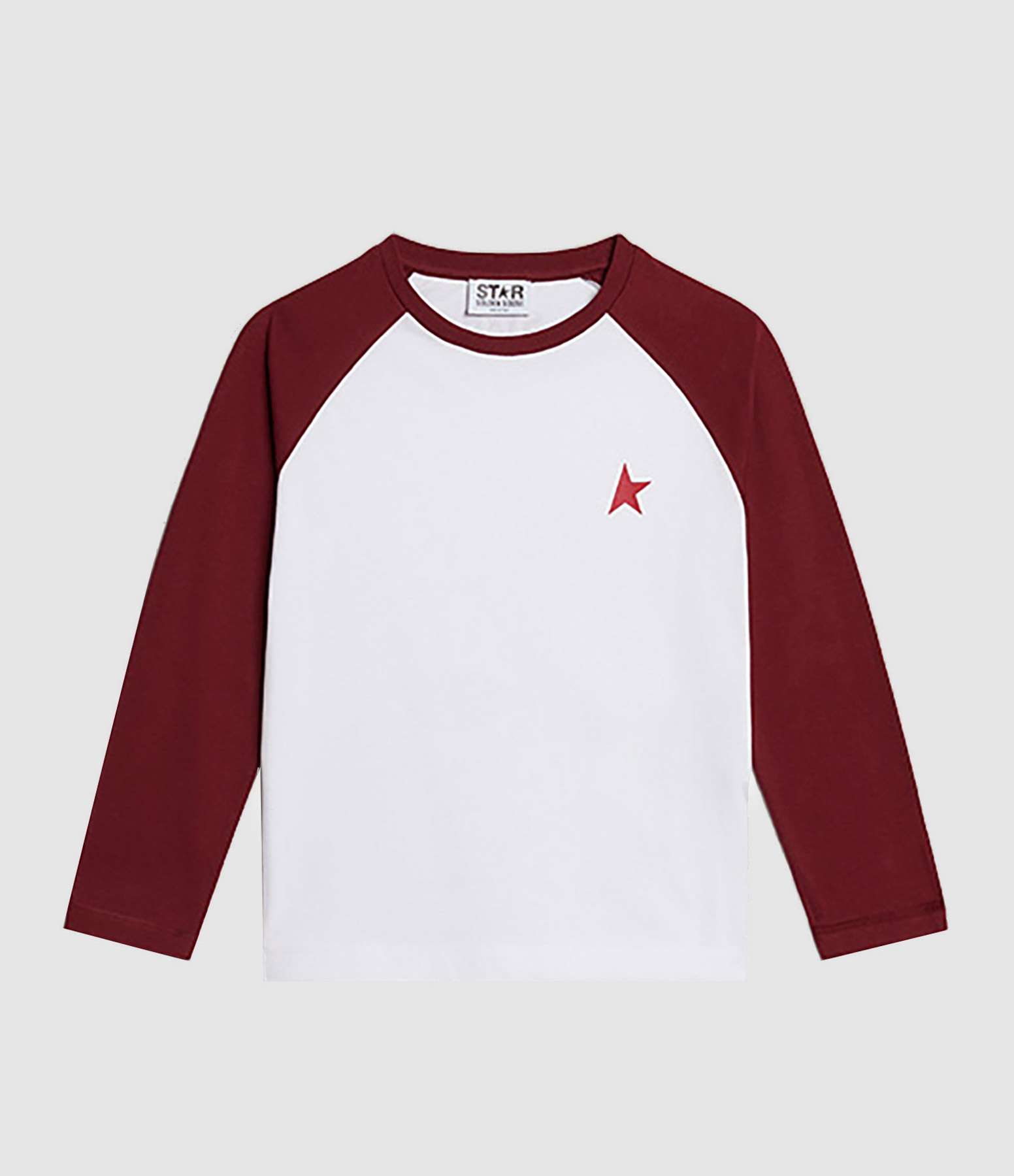 Tee-Shirt Enfant Manches Longues Star Imprimé Blan