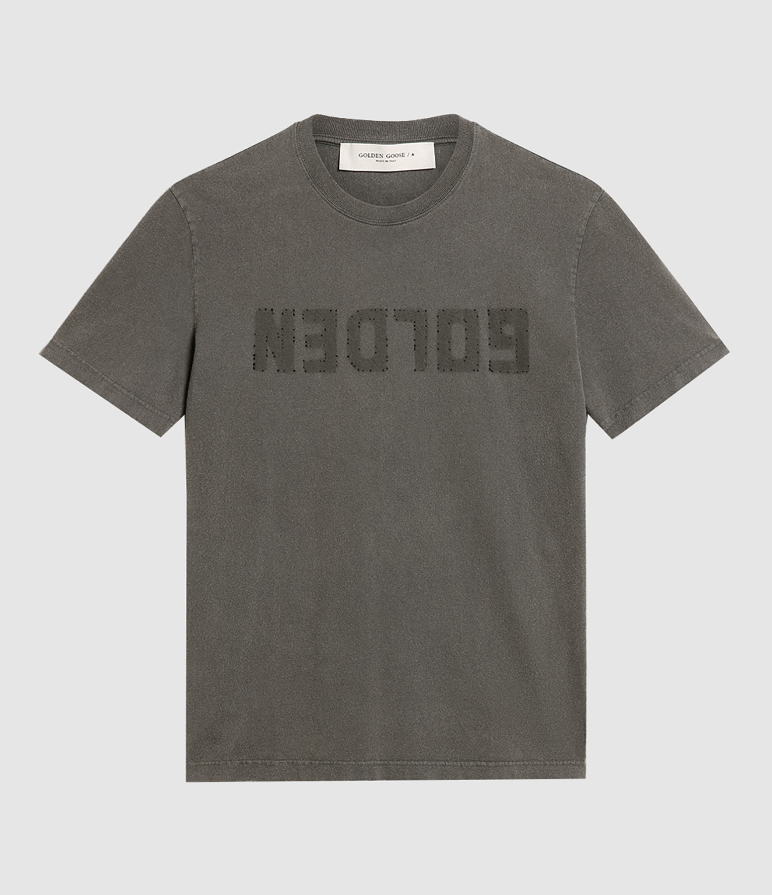 Tee-shirt Homme Golden Coton Gris Anthracite