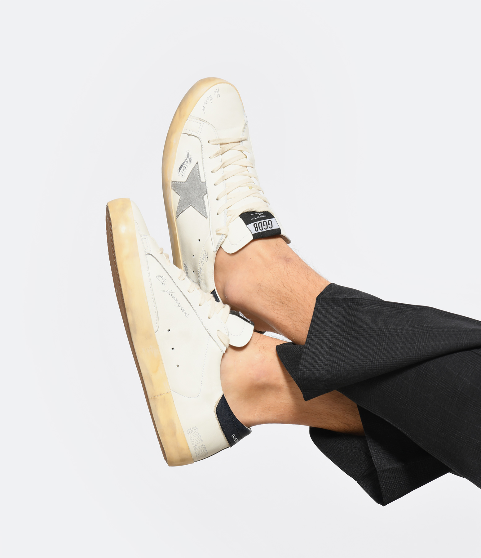 Baskets Homme Superstar Signature Blanc Argenté