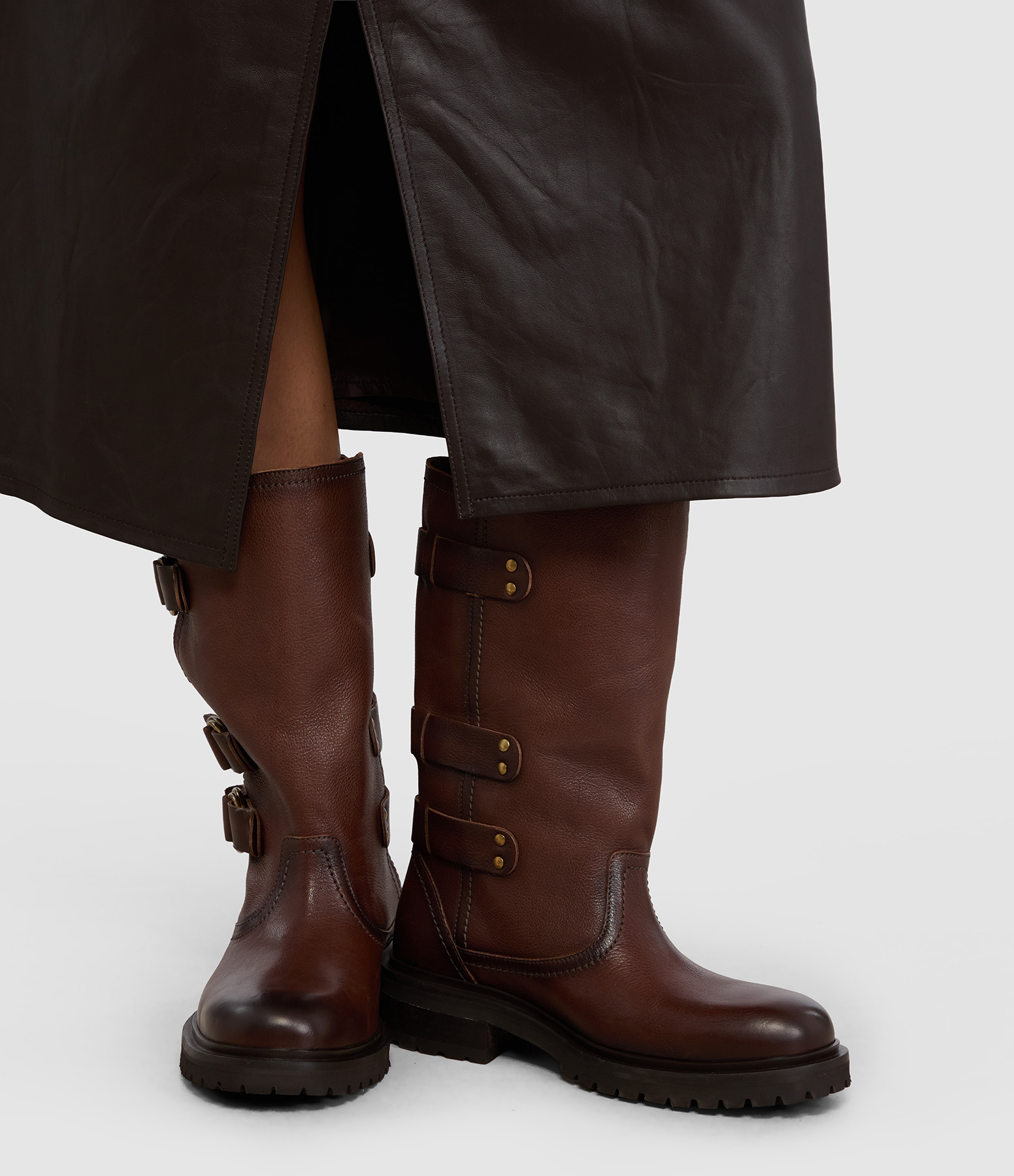Bottes Kurt With Straps Cognac