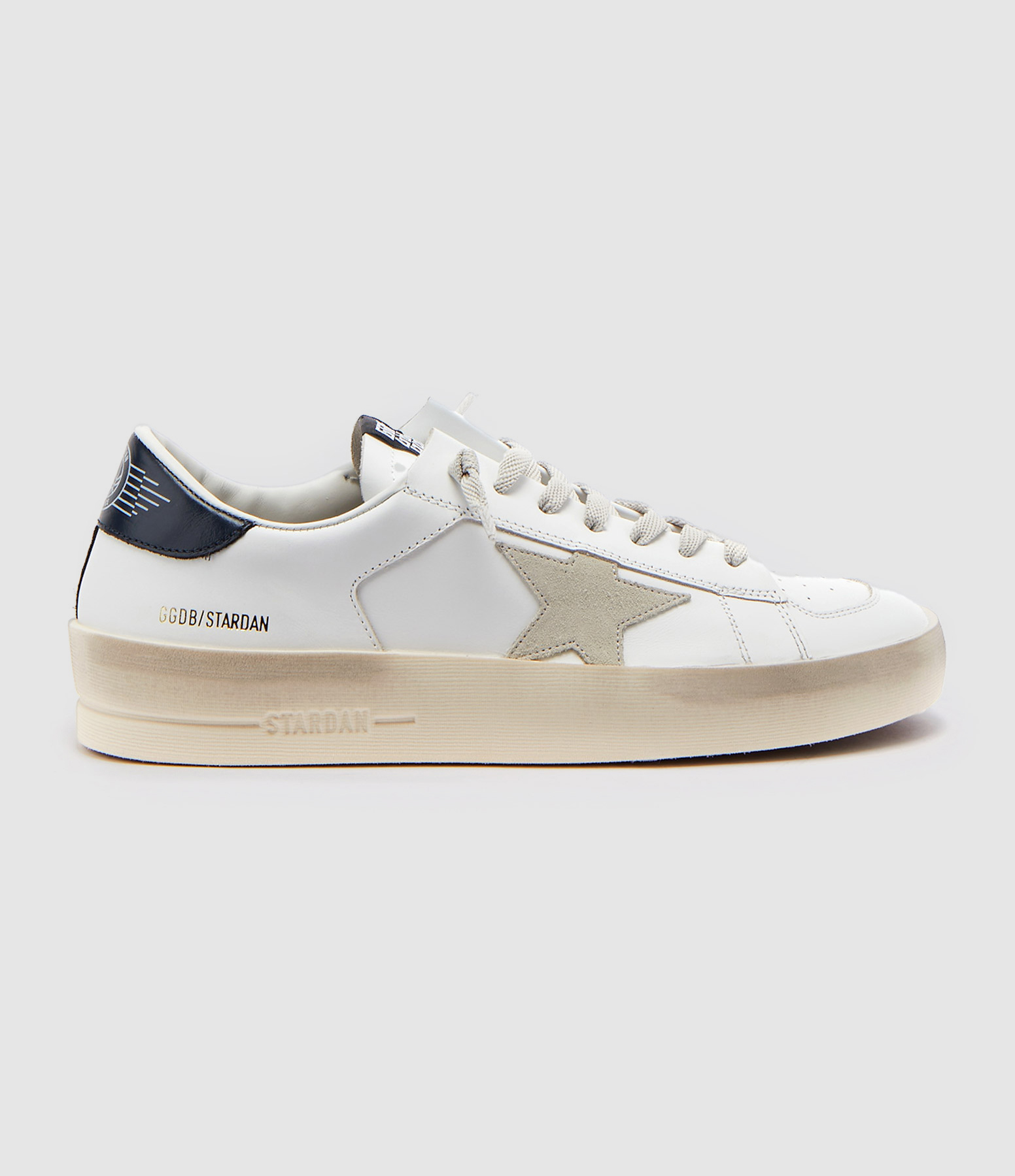 Baskets Homme Stardan Cuir Blanc Noir