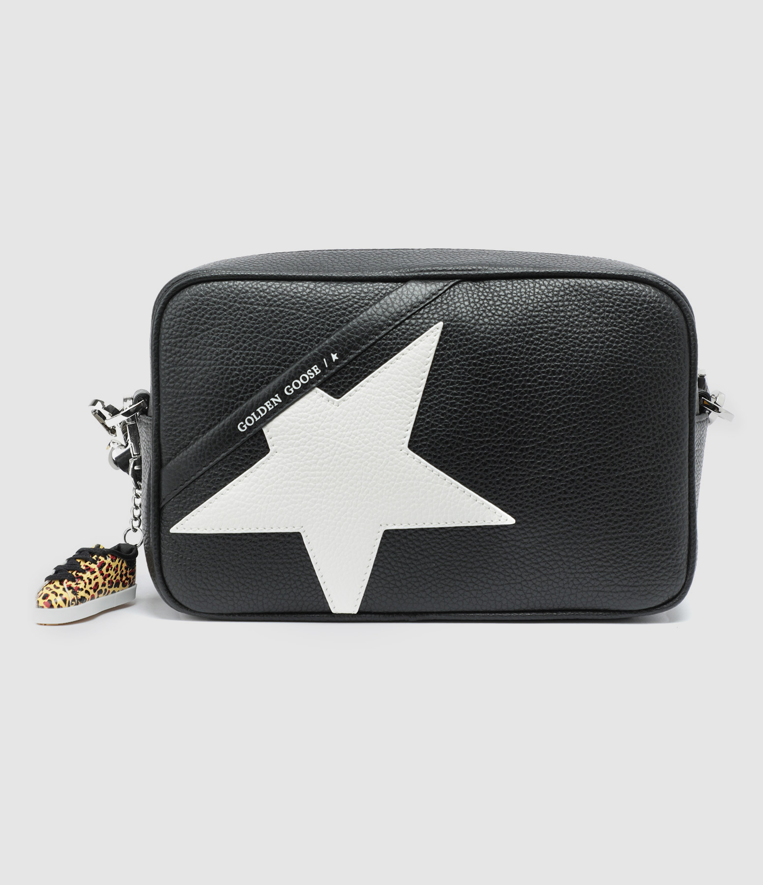 Sac Star Cuir Noir Blanc