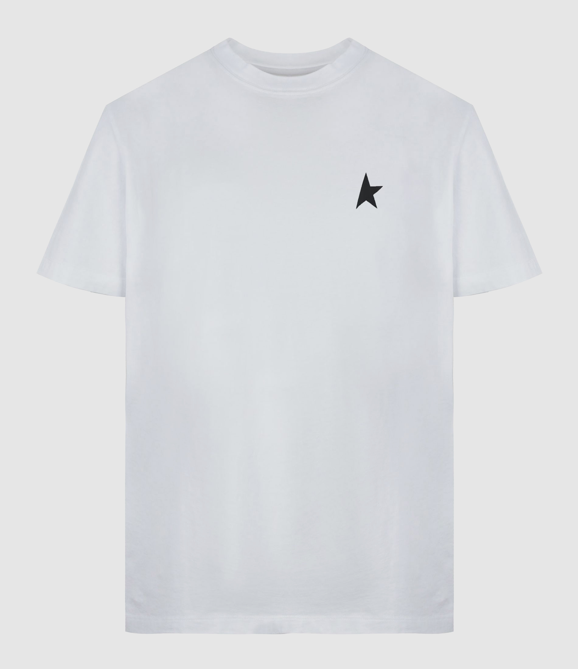 Tee-shirt Homme Étoile Coton Blanc Noir