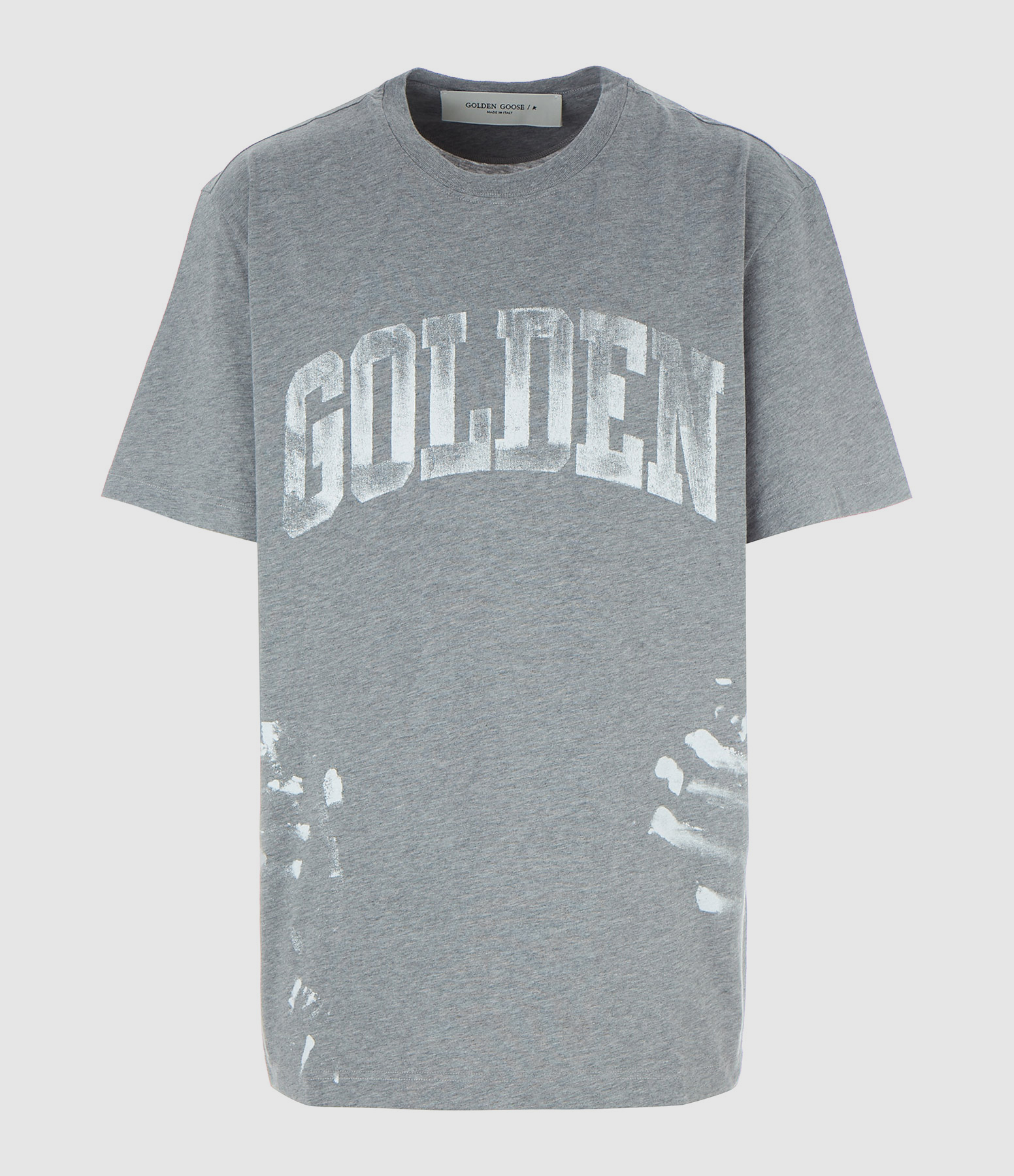 Tee-shirt Homme Golden Mains Coton Gris