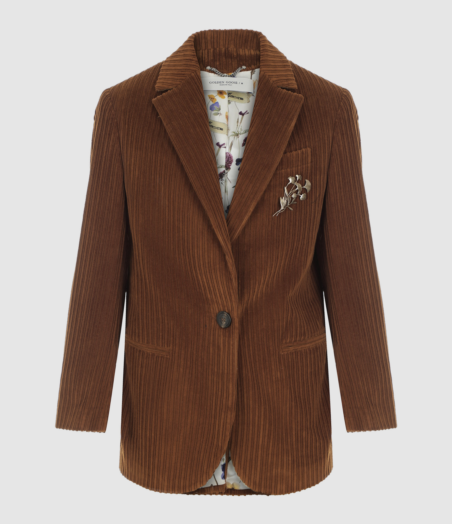 Veste Blazer Bova Côtelé Marron