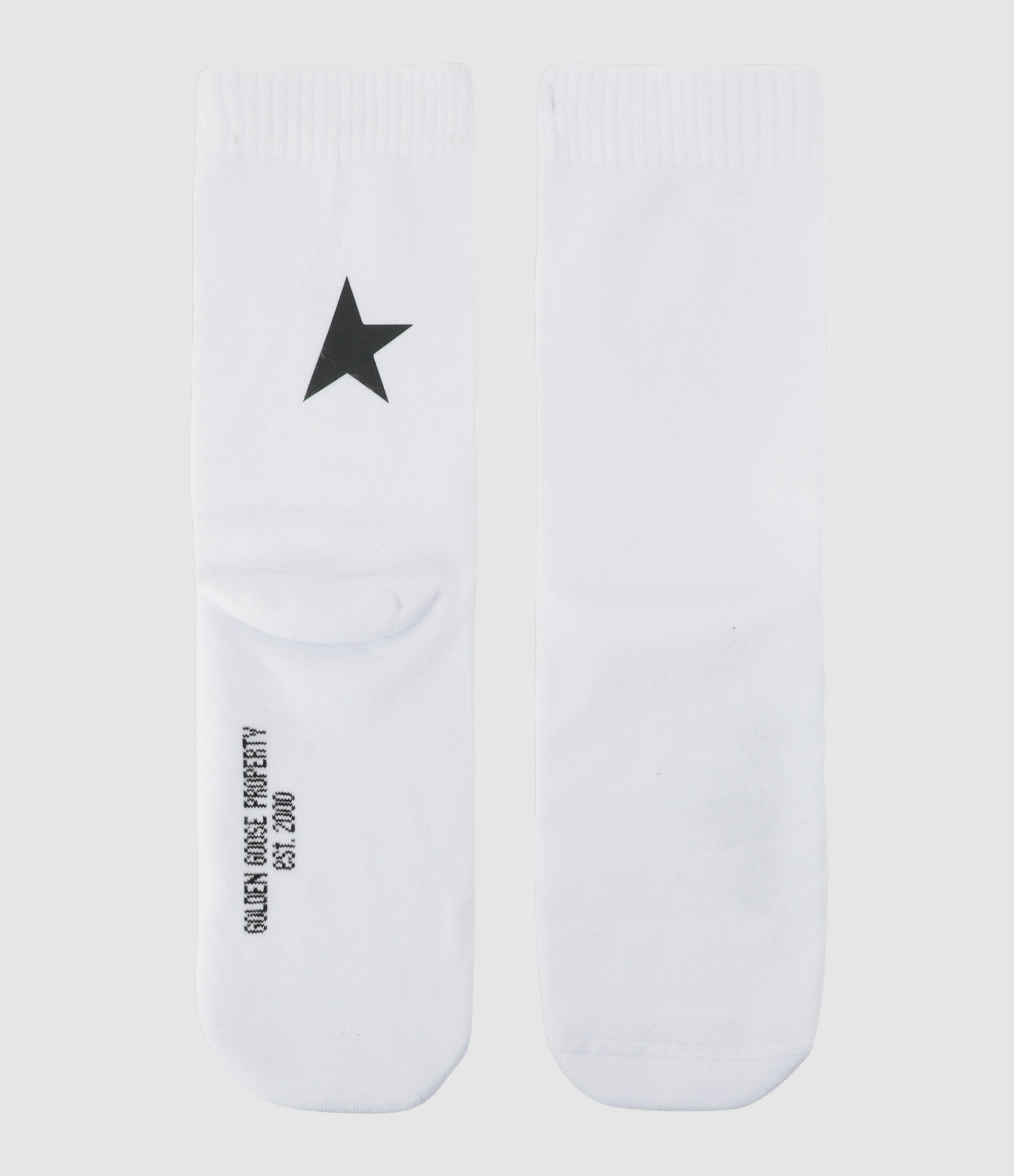 Chaussettes Unisexe Étoile Coton Blanc Noir