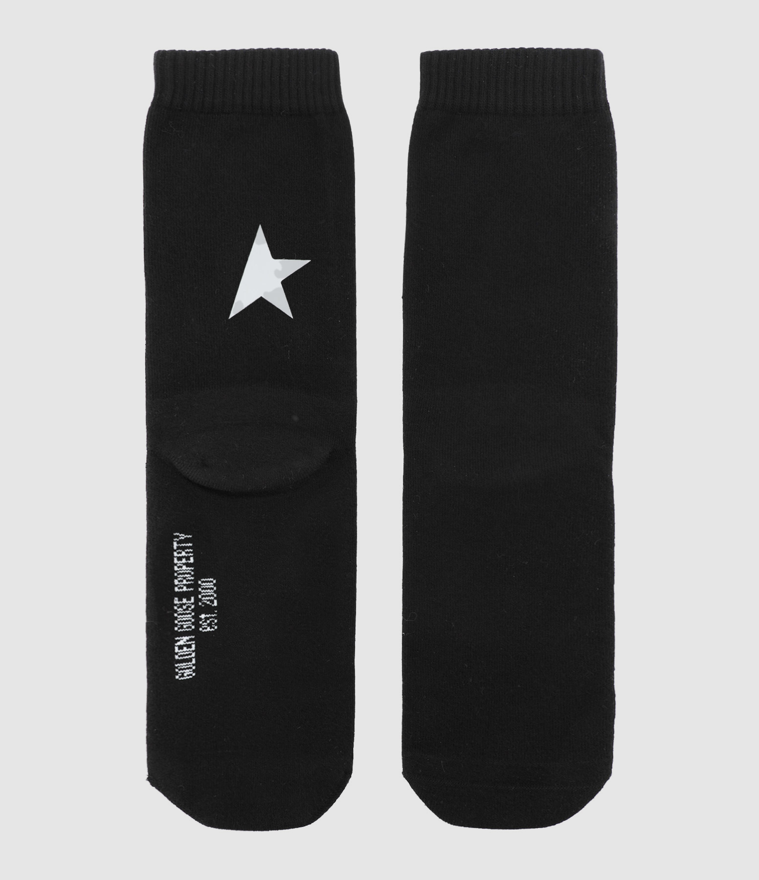 Chaussettes Unisexe Étoile Coton Noir Blanc