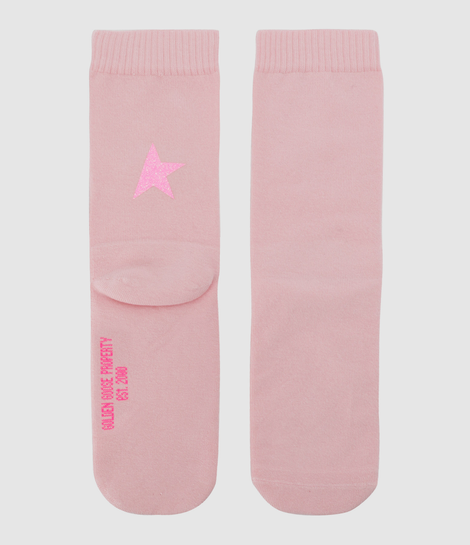 Chaussettes Unisexe Étoile Coton Rose Fushia