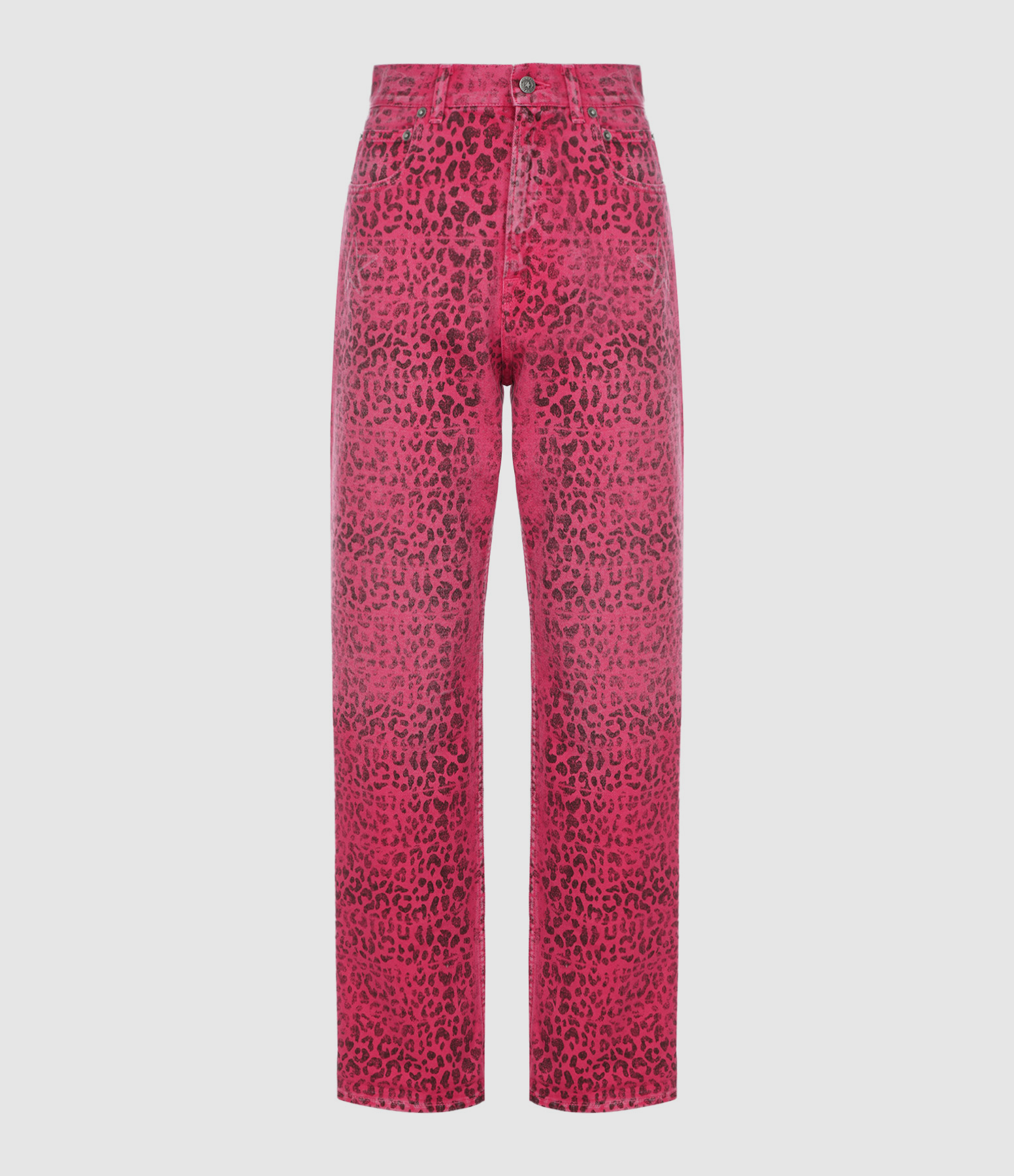 Jean Kim Denim Léopard Rose