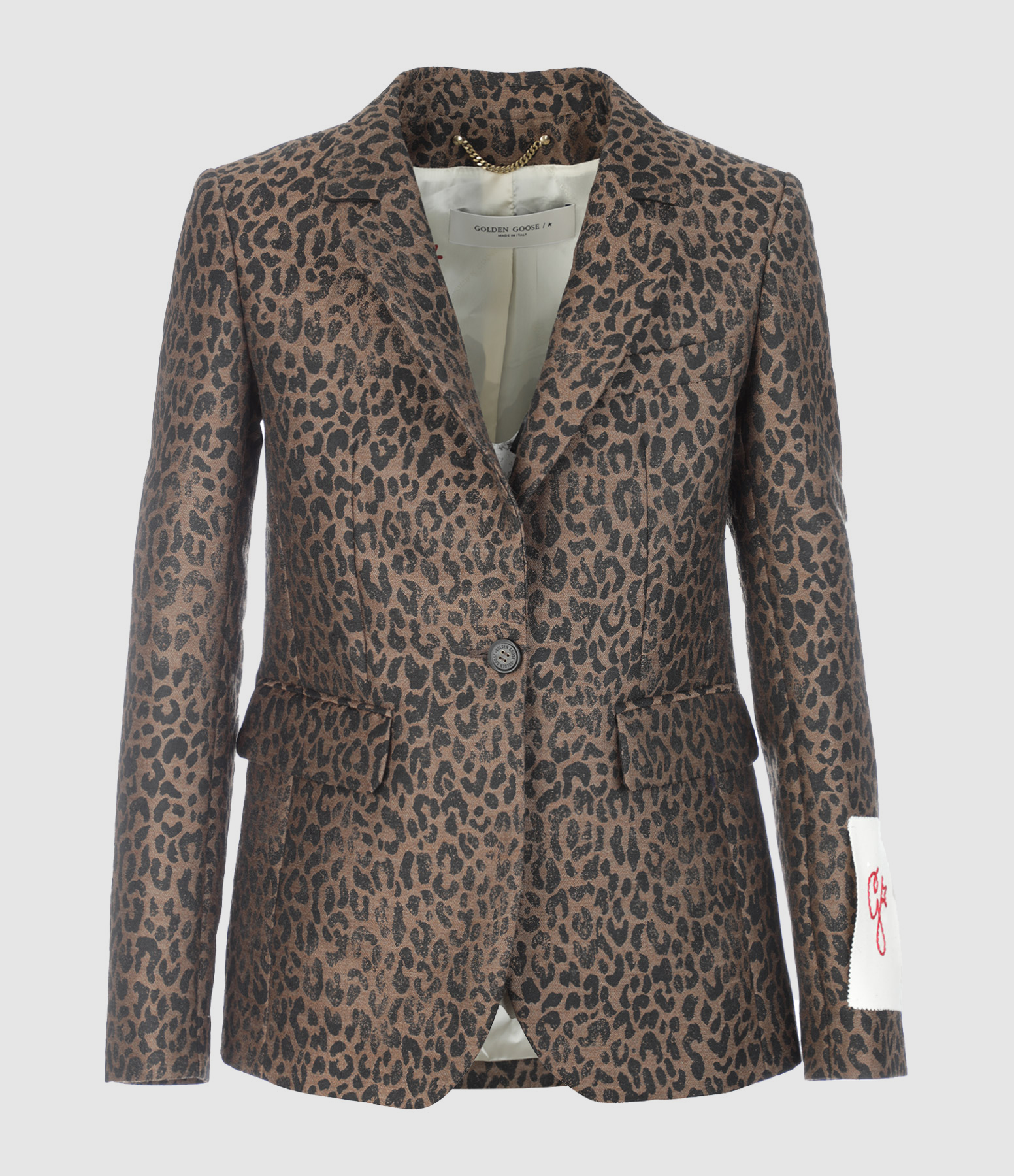 Veste Blazer Laine Léopard