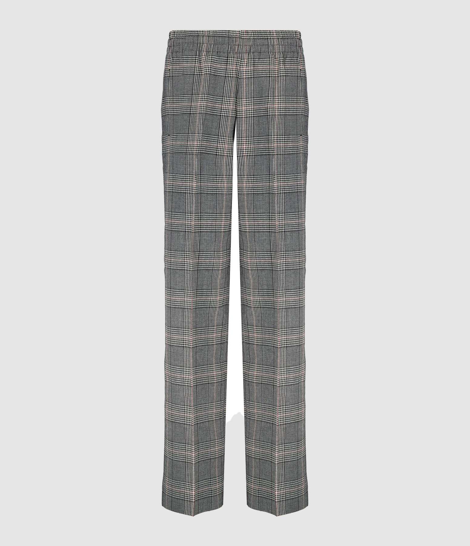 Pantalon Golden Laine Carreaux Gris