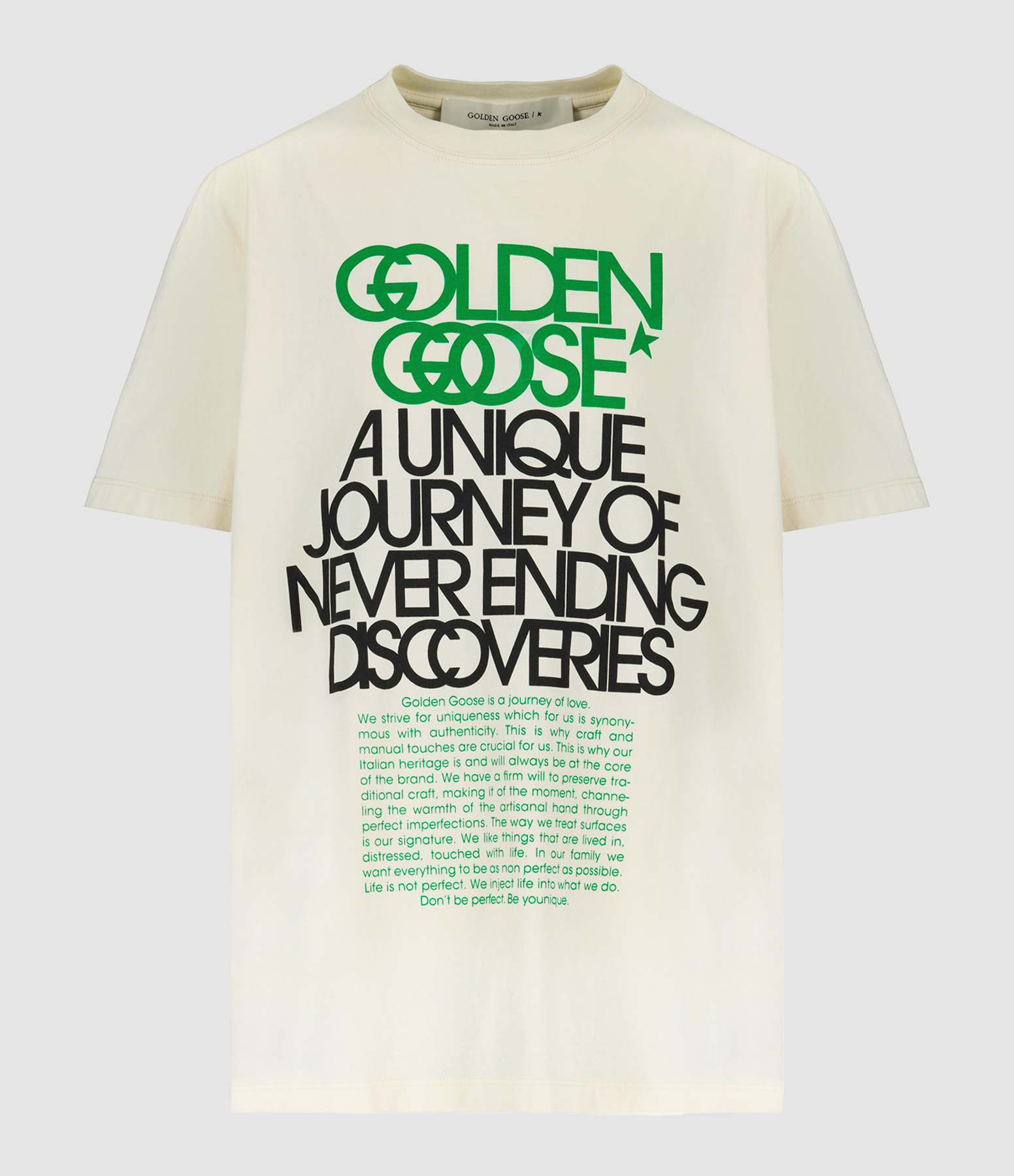 Tee-shirt Journey Imprimé Coton Écru 