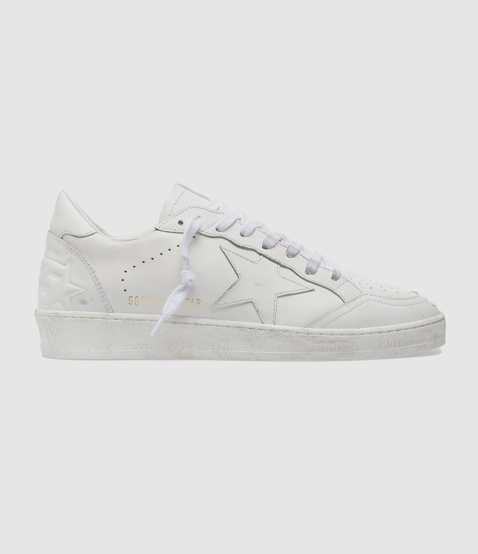 Baskets Homme Ball Star Cuir Blanc