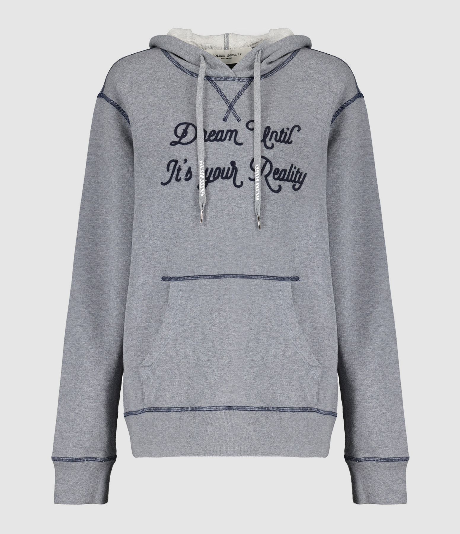 Sweatshirt Hoodie Homme Journey Coton Gris