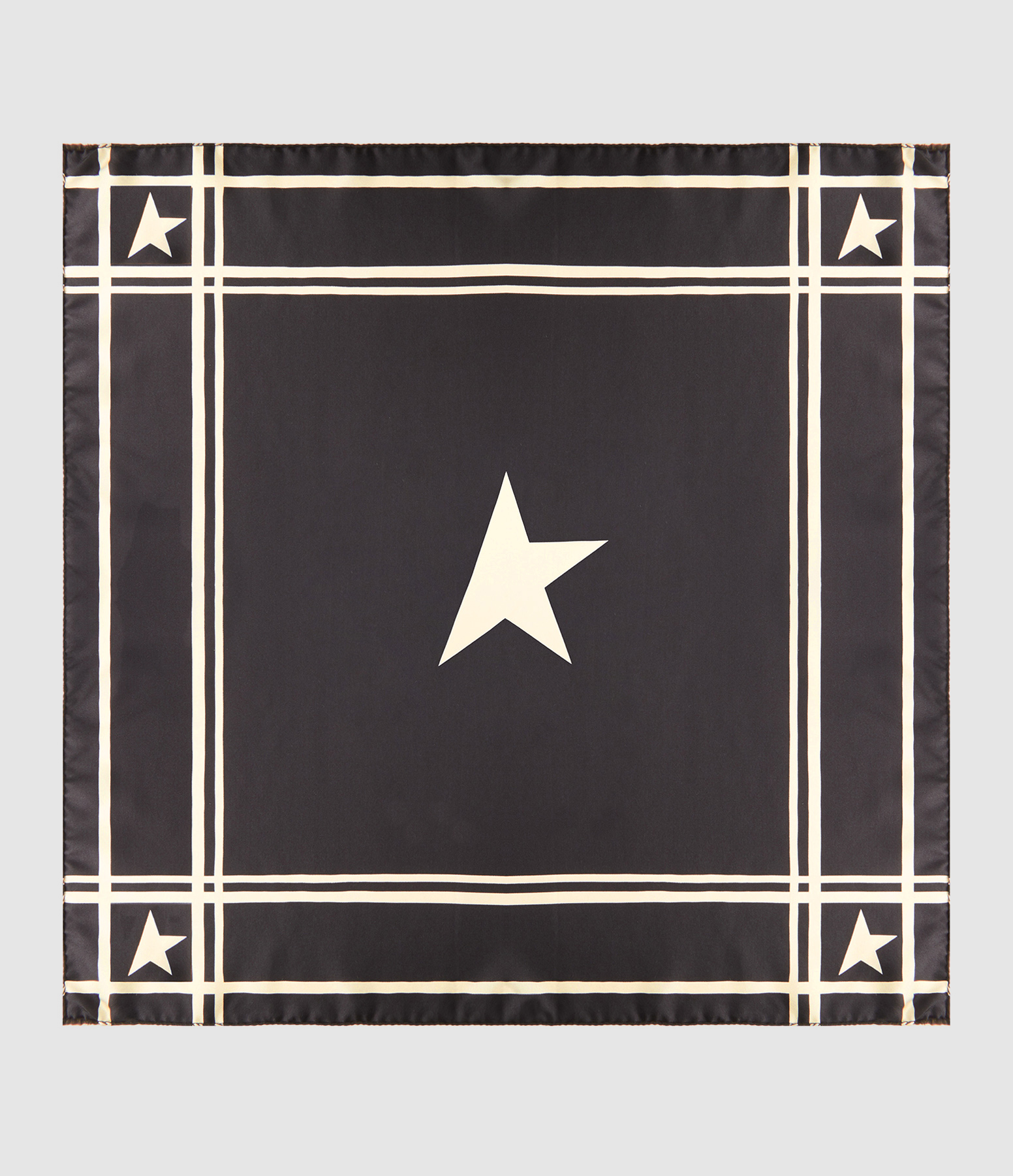 Foulard Golden Soie Noir