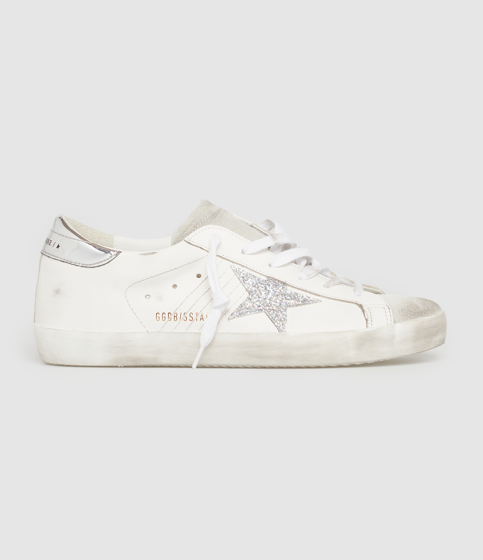 Baskets Super-Star Blanc Argenté Ice