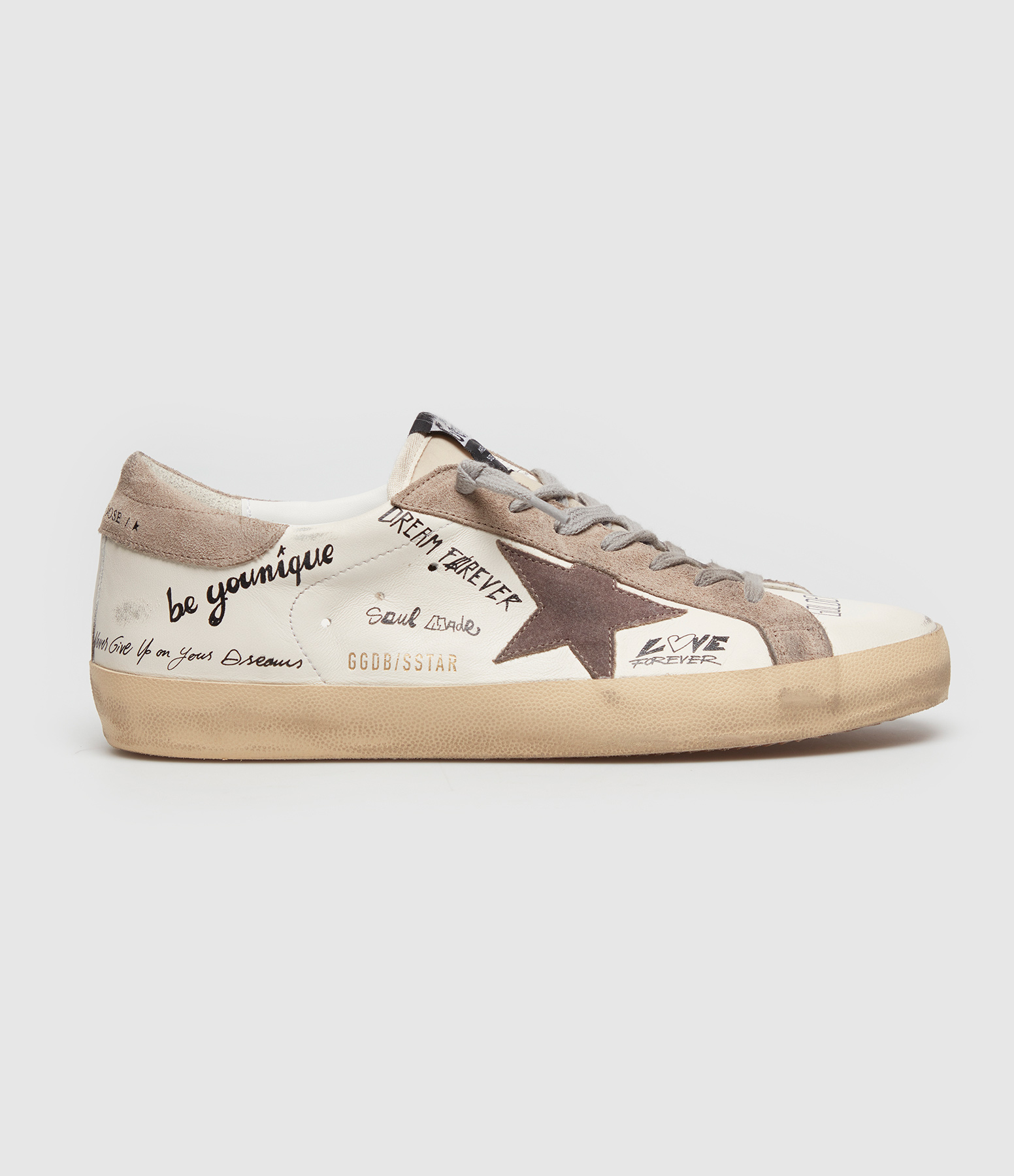 Baskets Super-Star Cuir Blanc