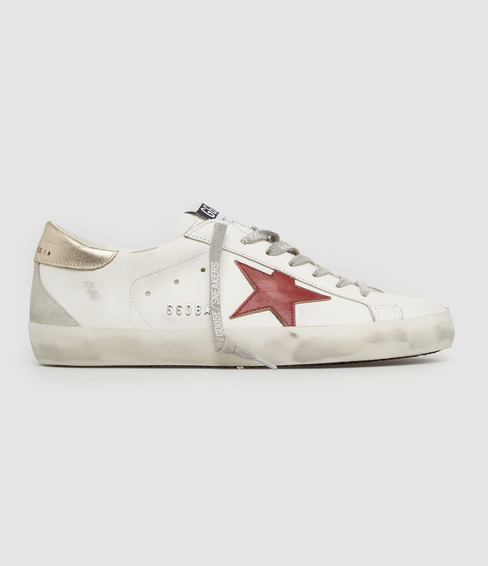 Baskets Homme Super-Star Cuir Blanc