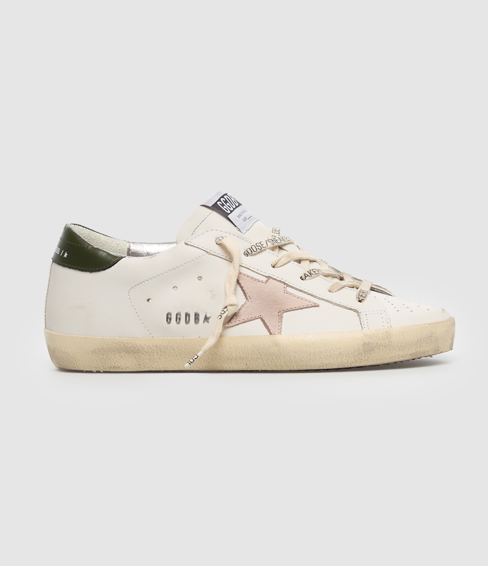 Baskets Super-Star Cuir Blanc