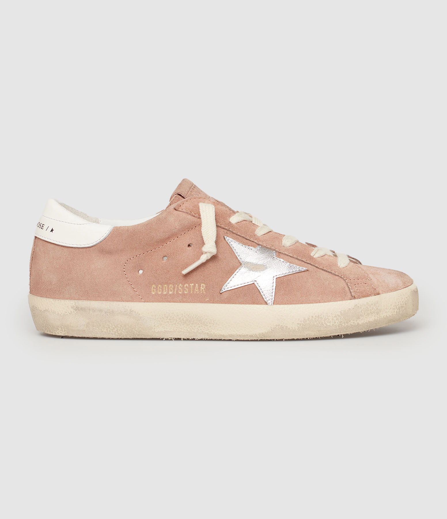 Baskets Super-Star Cuir Rose