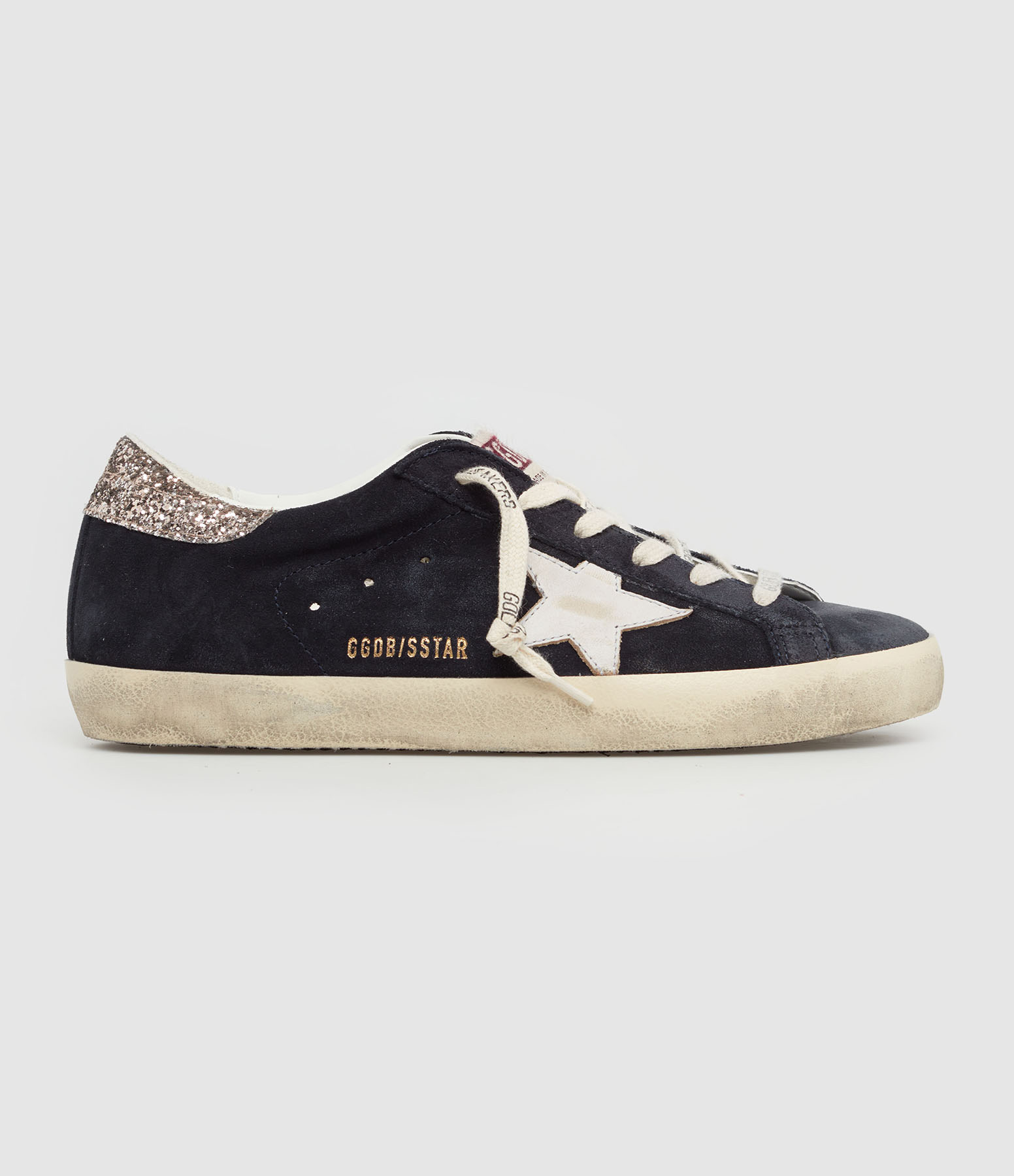 Baskets Super-Star Cuir Bleu