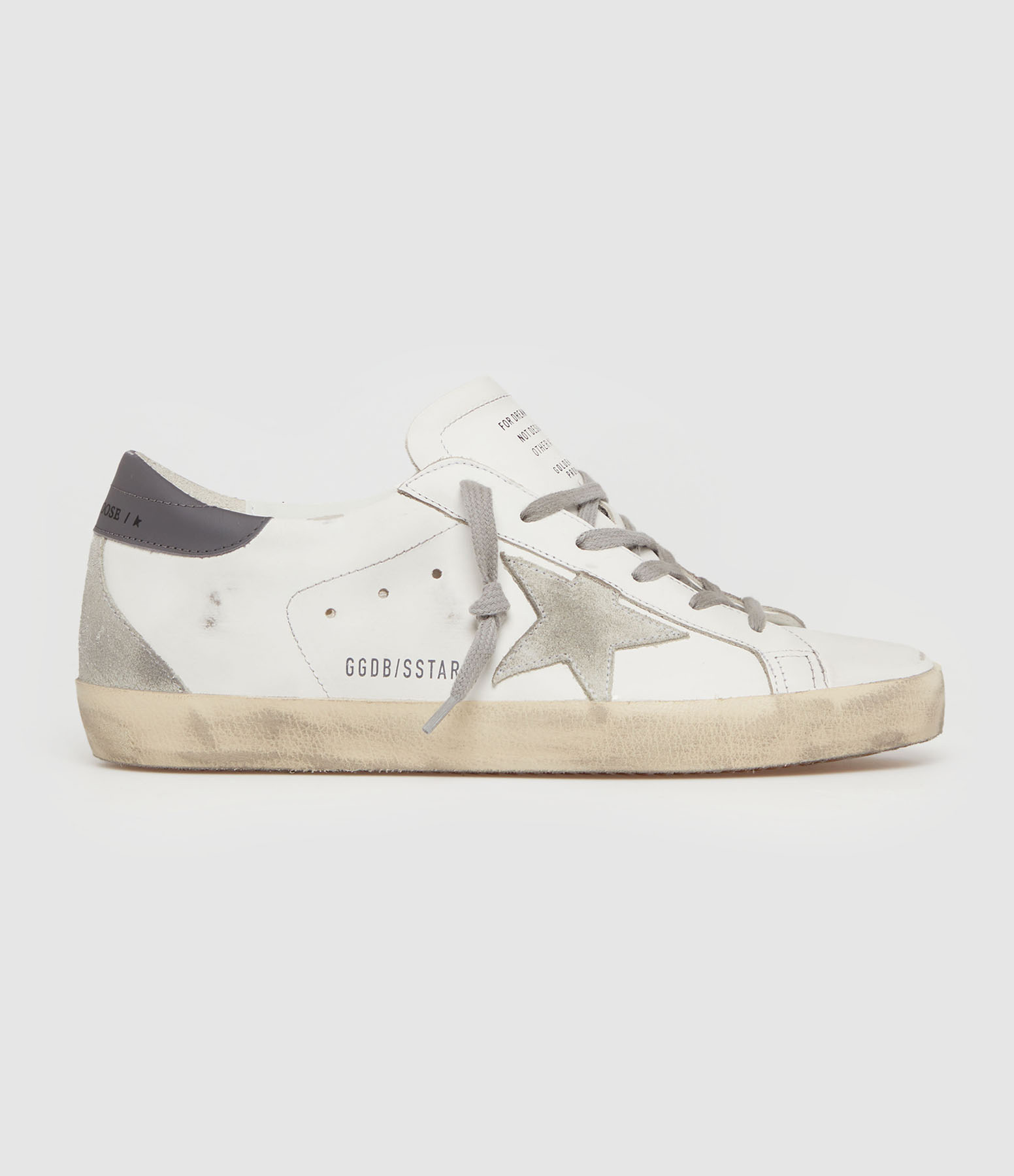 Baskets Super-Star Cuir Blanc