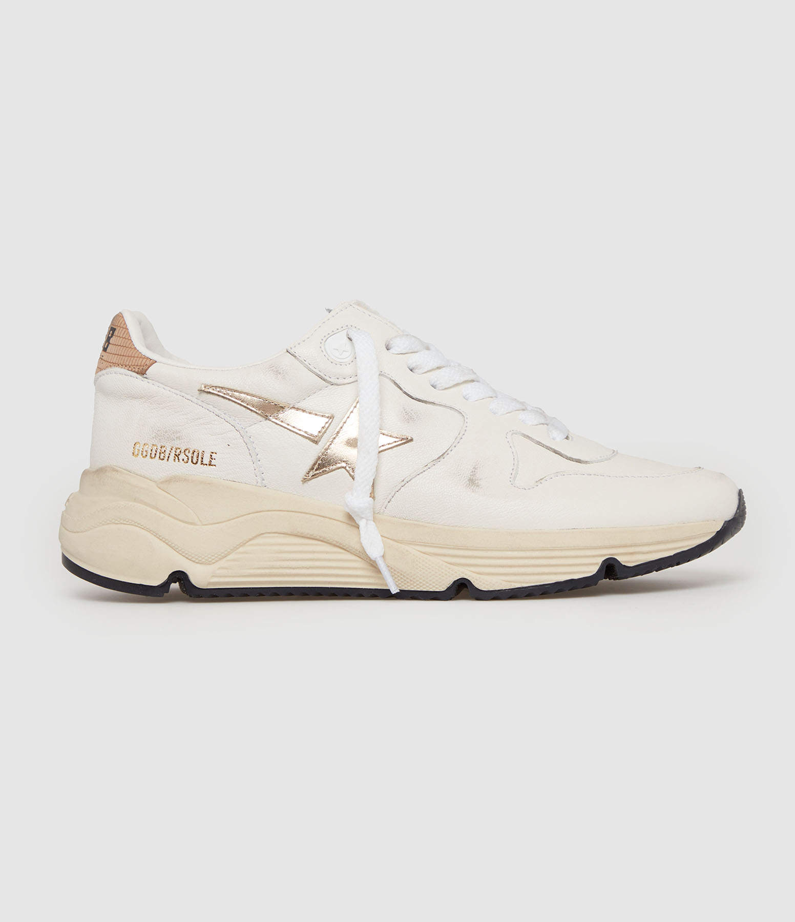 Baskets Running Sole Cuir Blanc