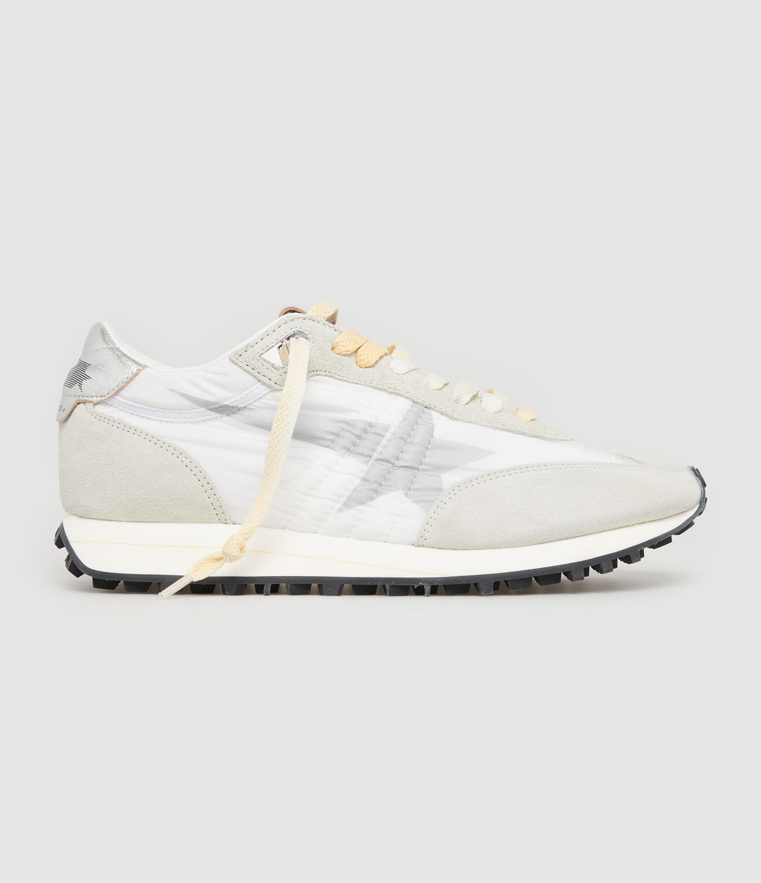 Baskets Homme Running Marathon Cuir Blanc
