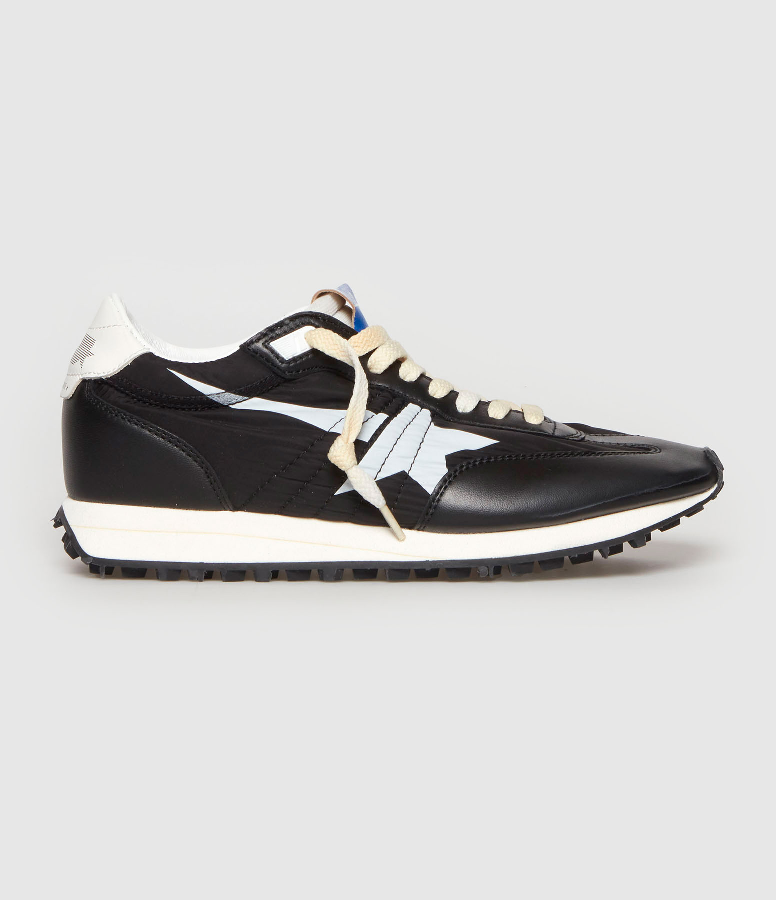 Baskets Running Marathon Cuir Noir