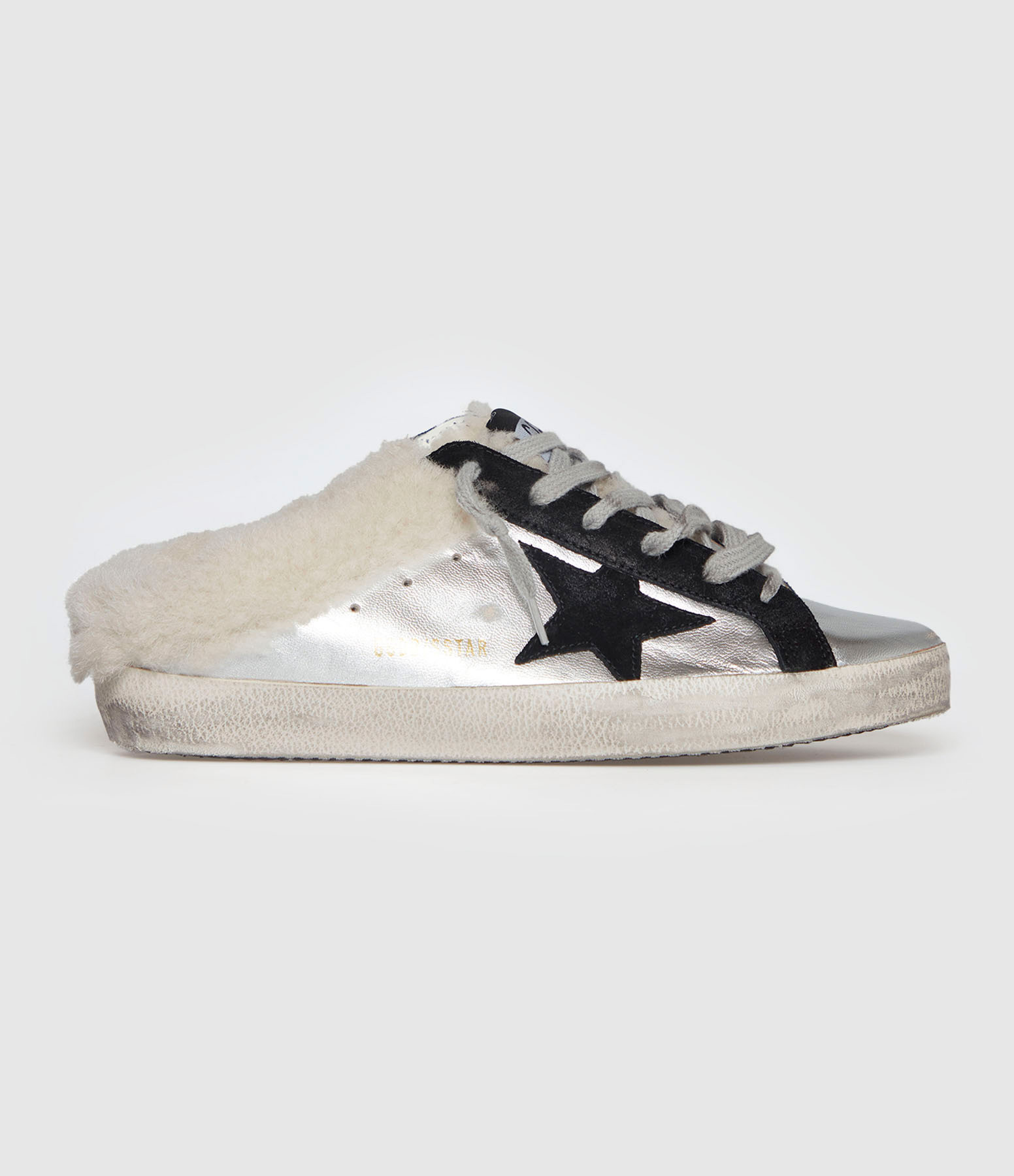 Baskets Super-Star Silver/Black/Beige