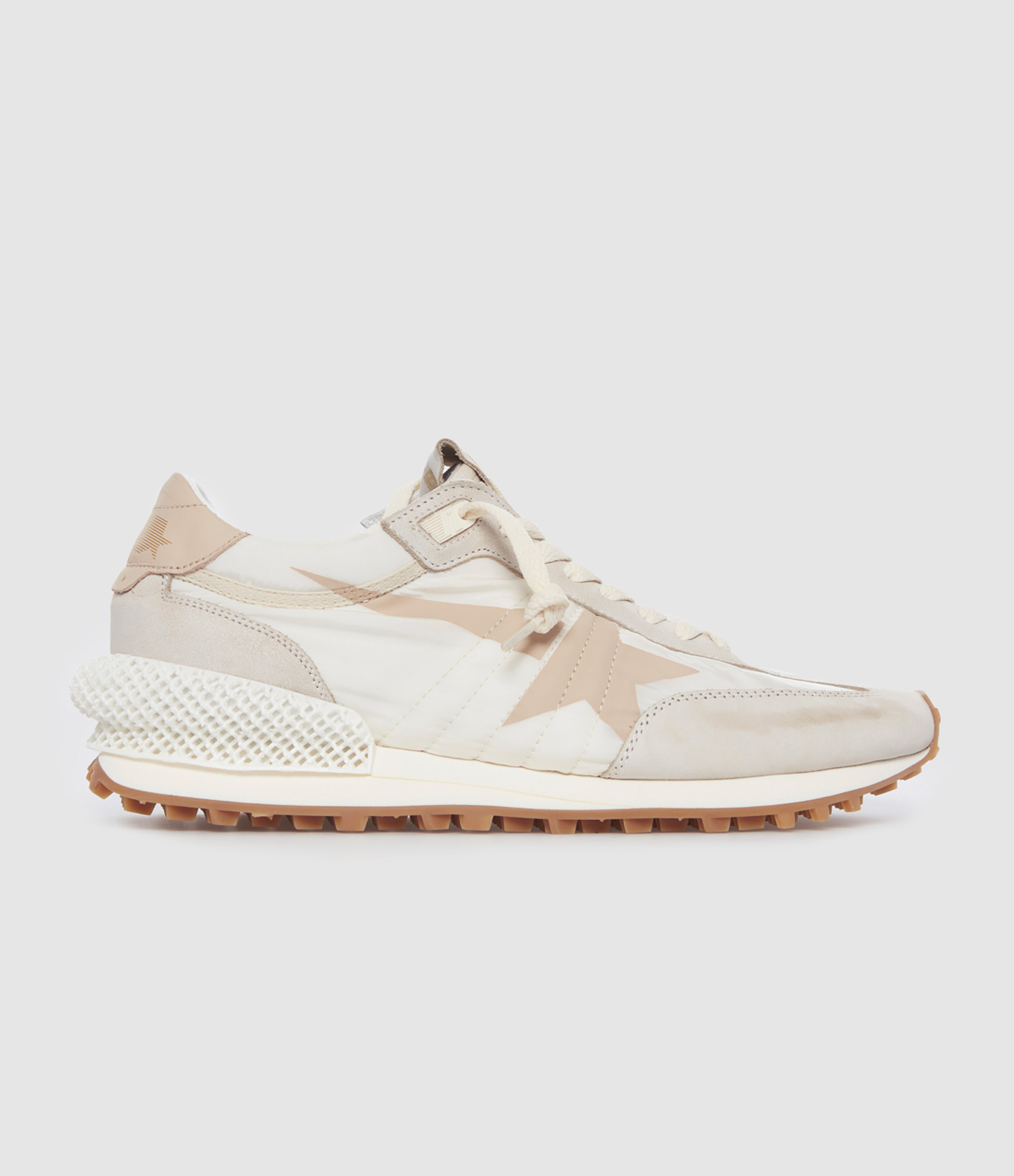 Baskets Running Beige Gris Clair