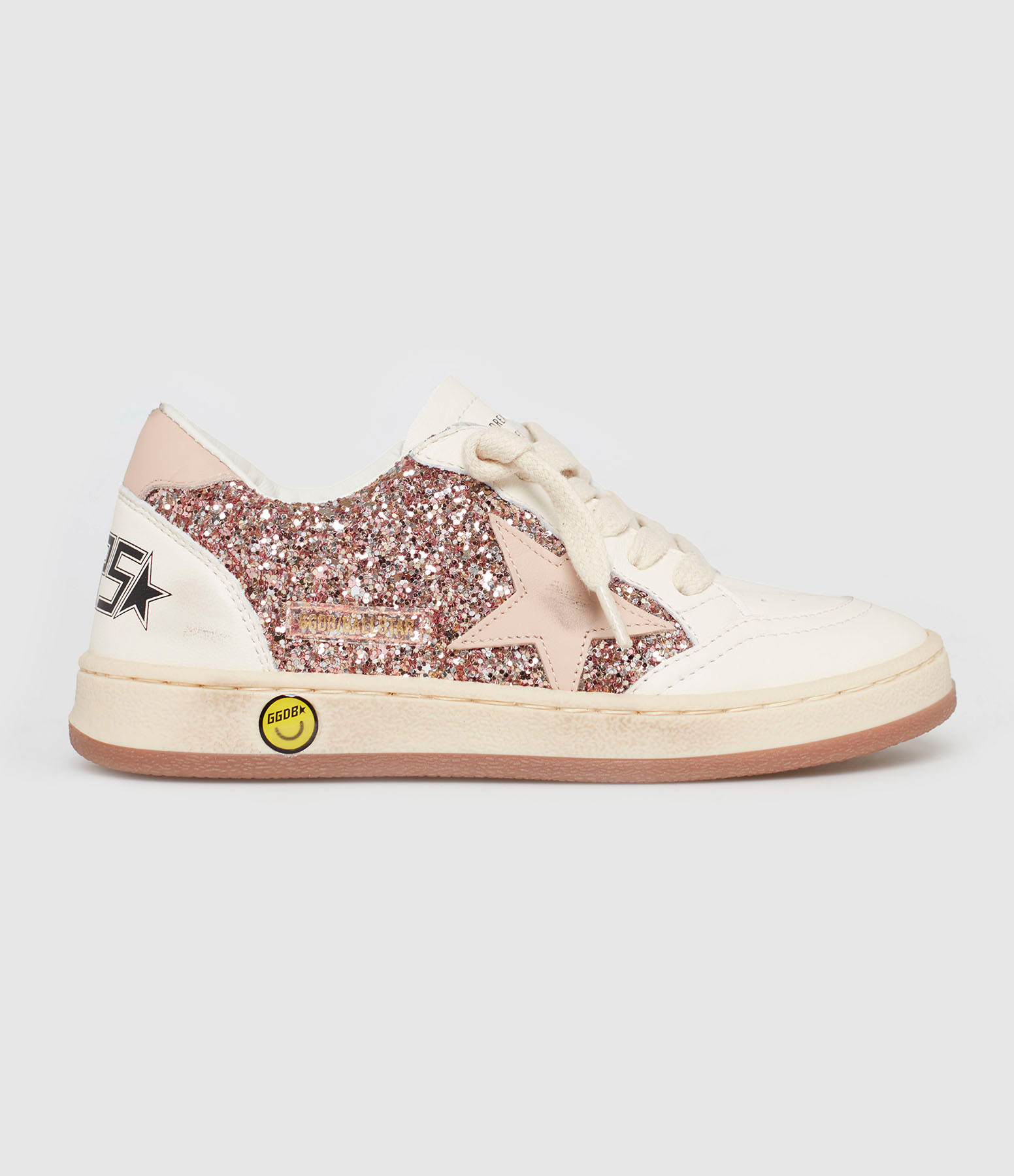 Baskets Enfant Ballstar Glitter Peach/Beige/White
