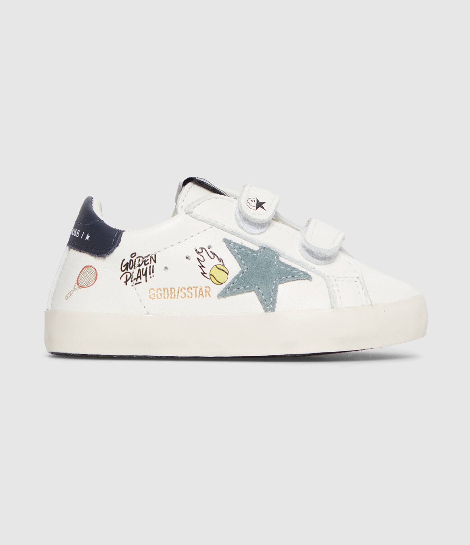Baskets Baby School White Light Blue Blue