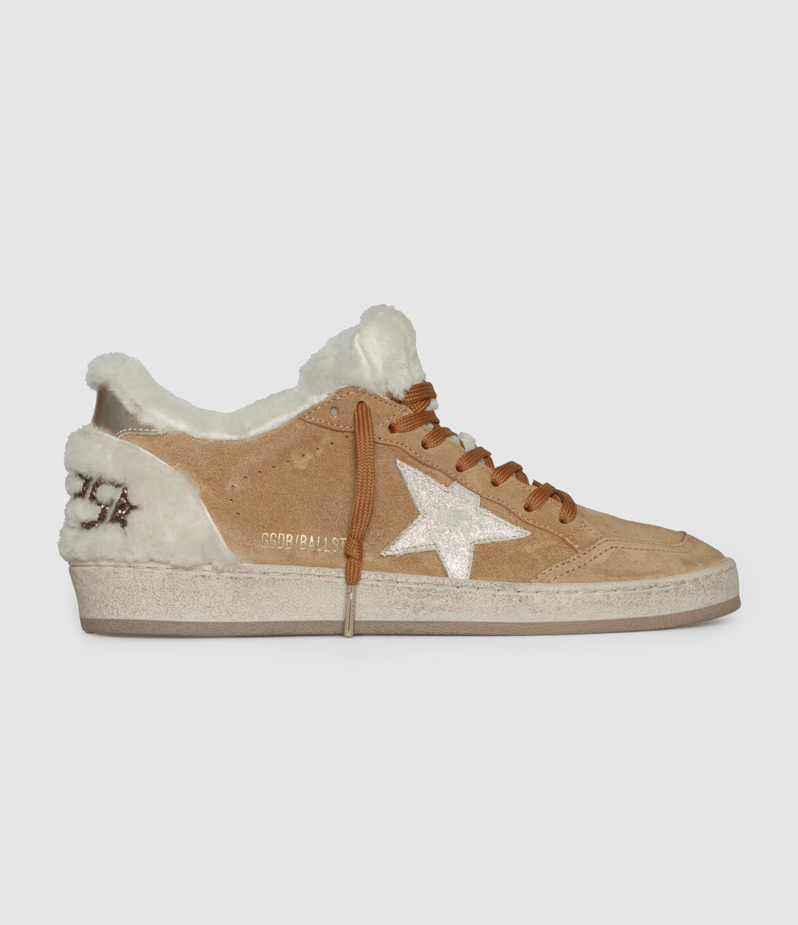 Baskets Ball Star Cognac Beige Silver
