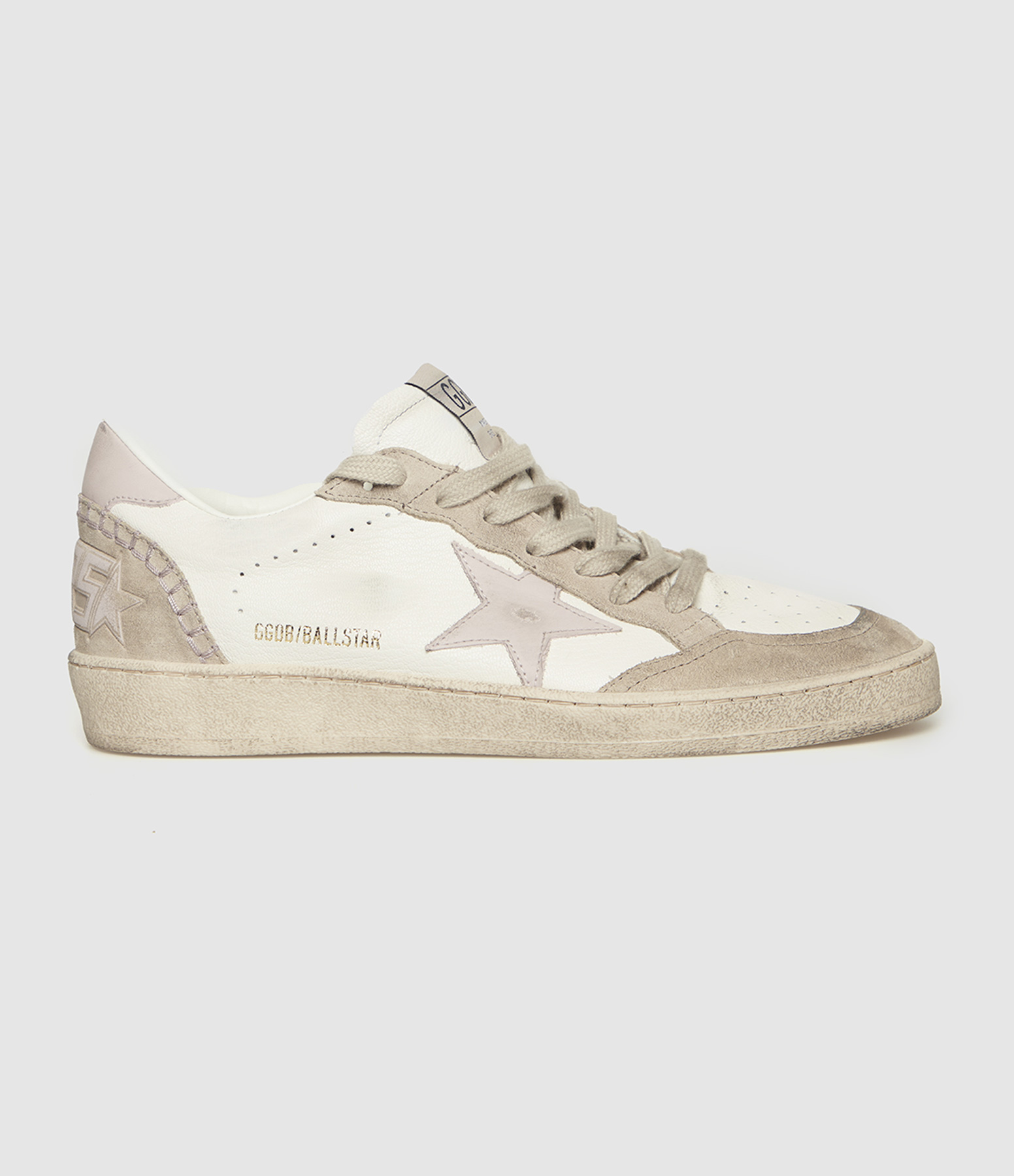 Baskets Ball Star White Pink Beige