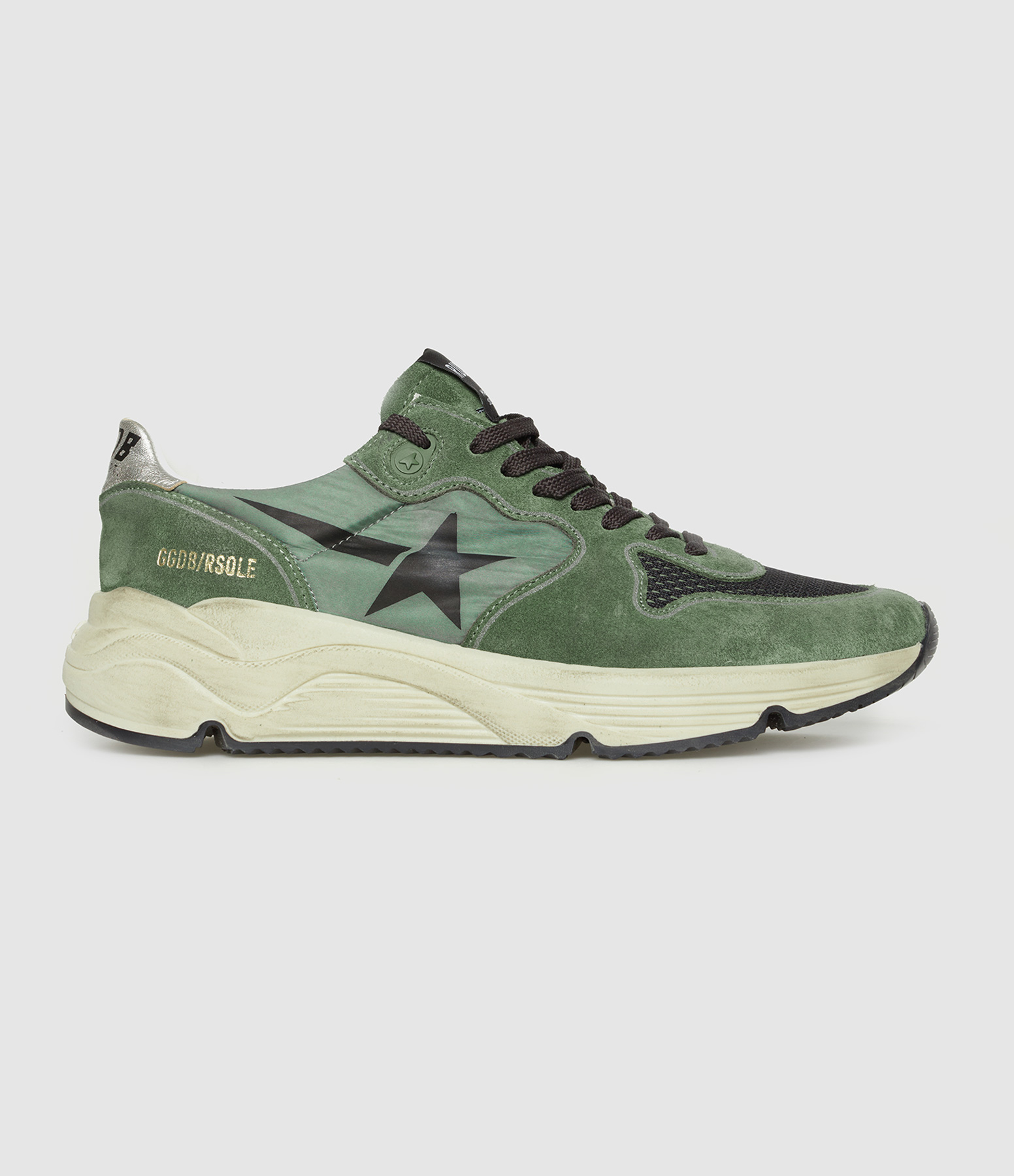 Baskets Homme Running Sole Green Black