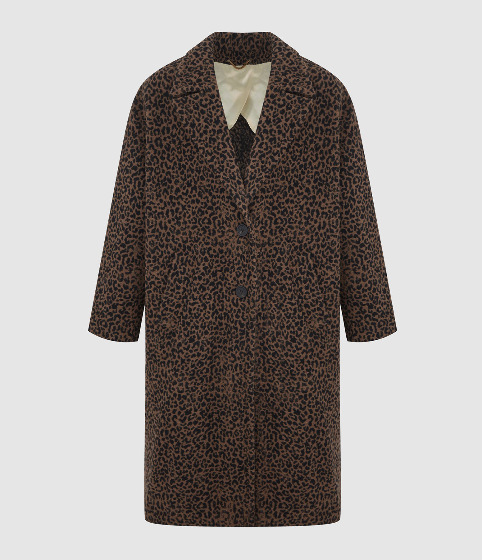 Manteau Long Léopard 