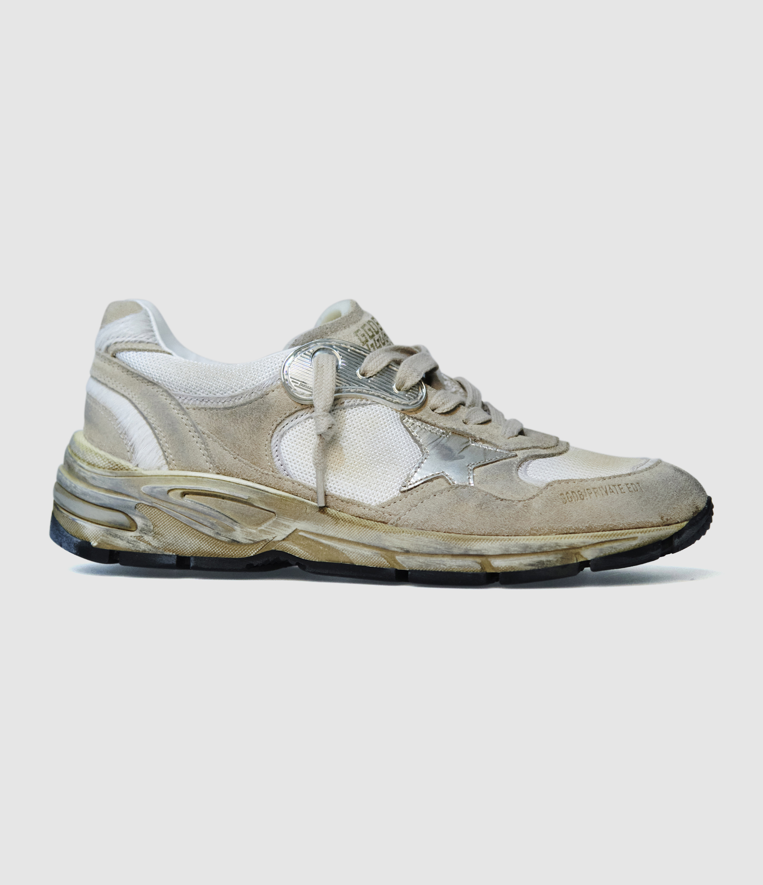 Baskets Running Dad Beige/White/Platinum, Exclusivité Lulli