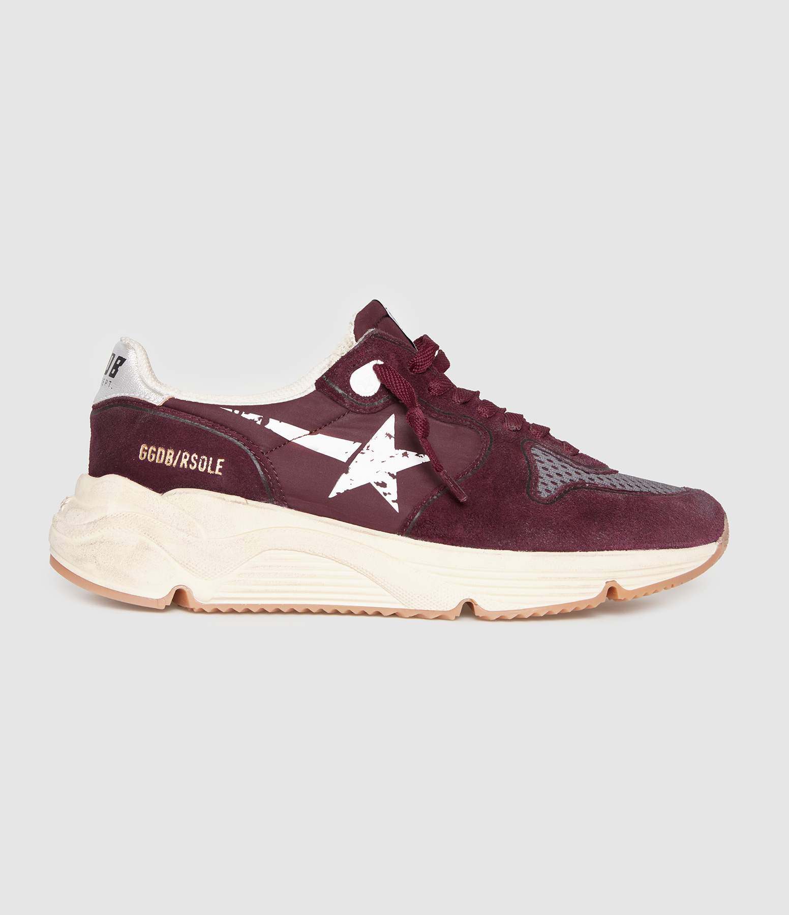 Baskets Running Sole Bordeaux/White/Silver