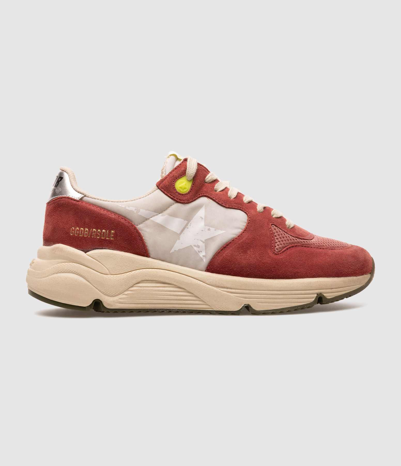Baskets Running Brick Red/Grey/White/Silver