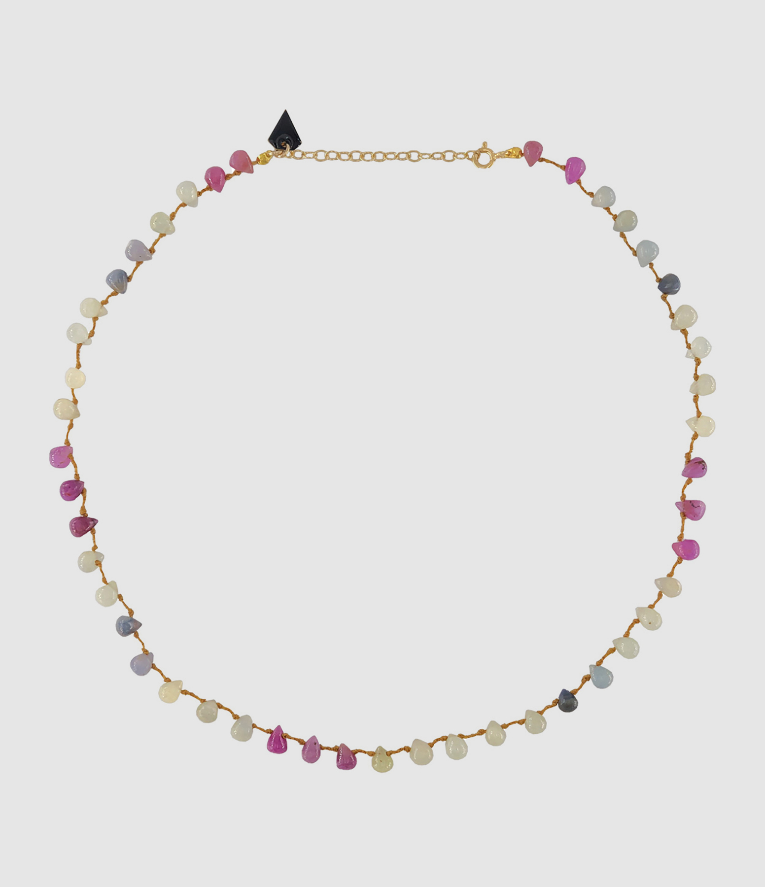 Collier Goutte Saphir Multicolore