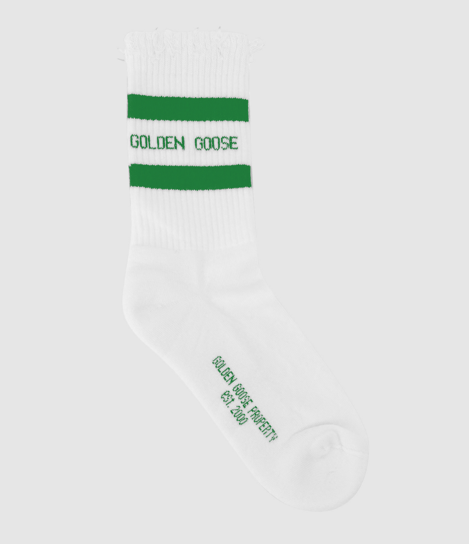 Chaussettes Unisexe Journey Coton Blanc Vert