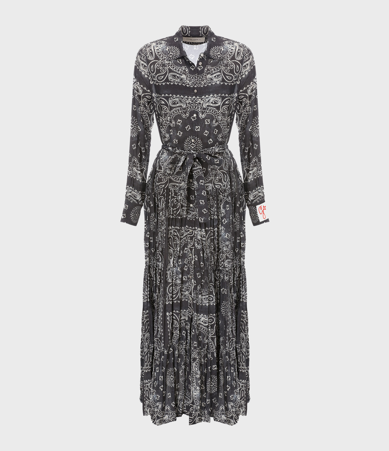 Robe Longue Golden Imprimé Anthracite