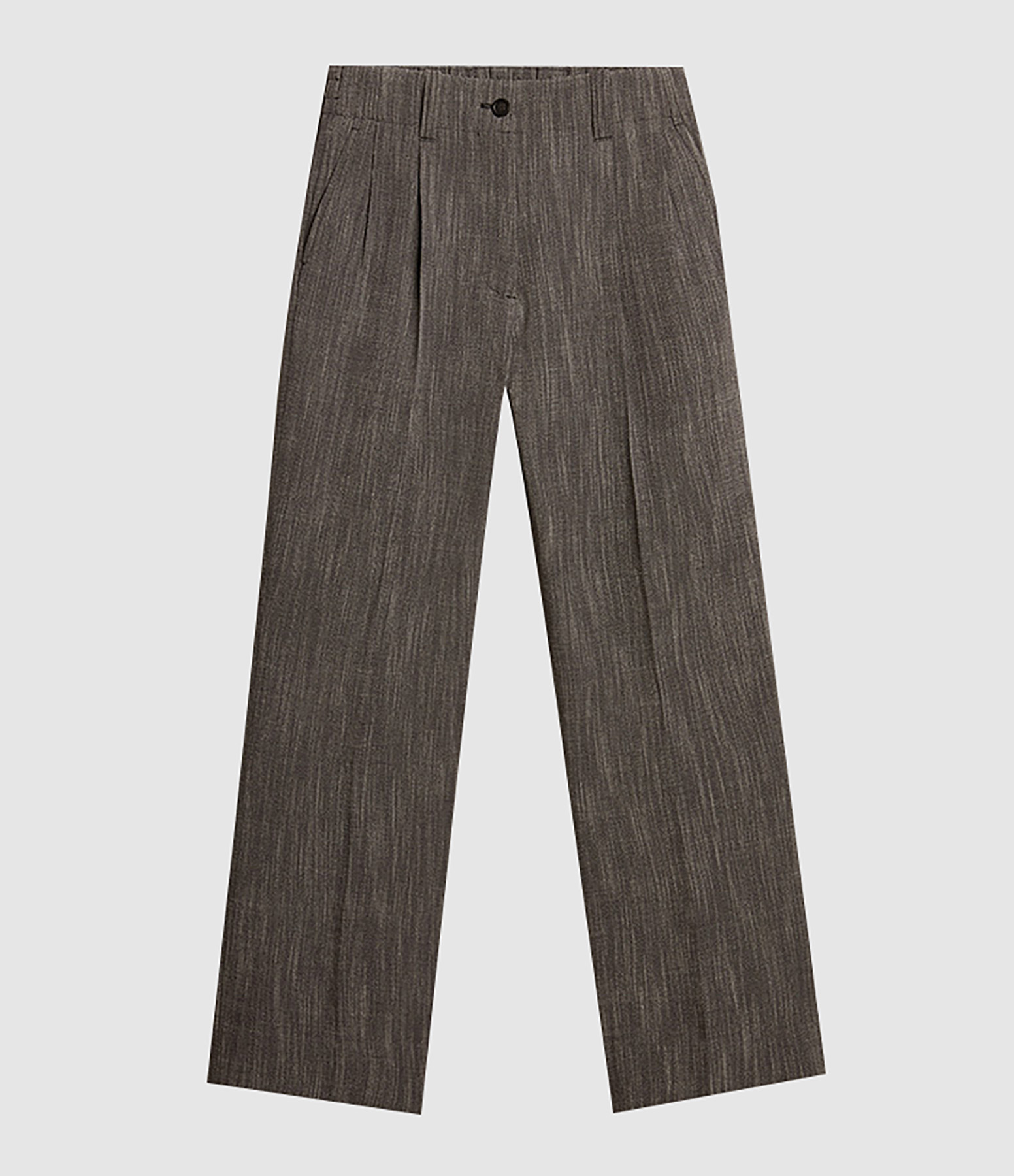 Pantalon Journey Laine Gris Blanc